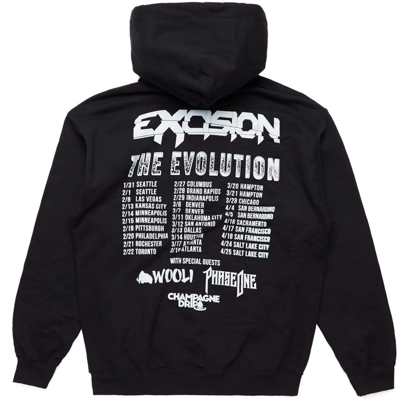 Excision Evolution Tour Pullover Hoodie - Black