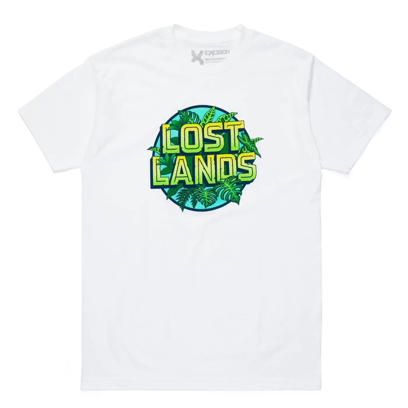 Excision Lost Lands 'Foliage' Unisex Tee - White