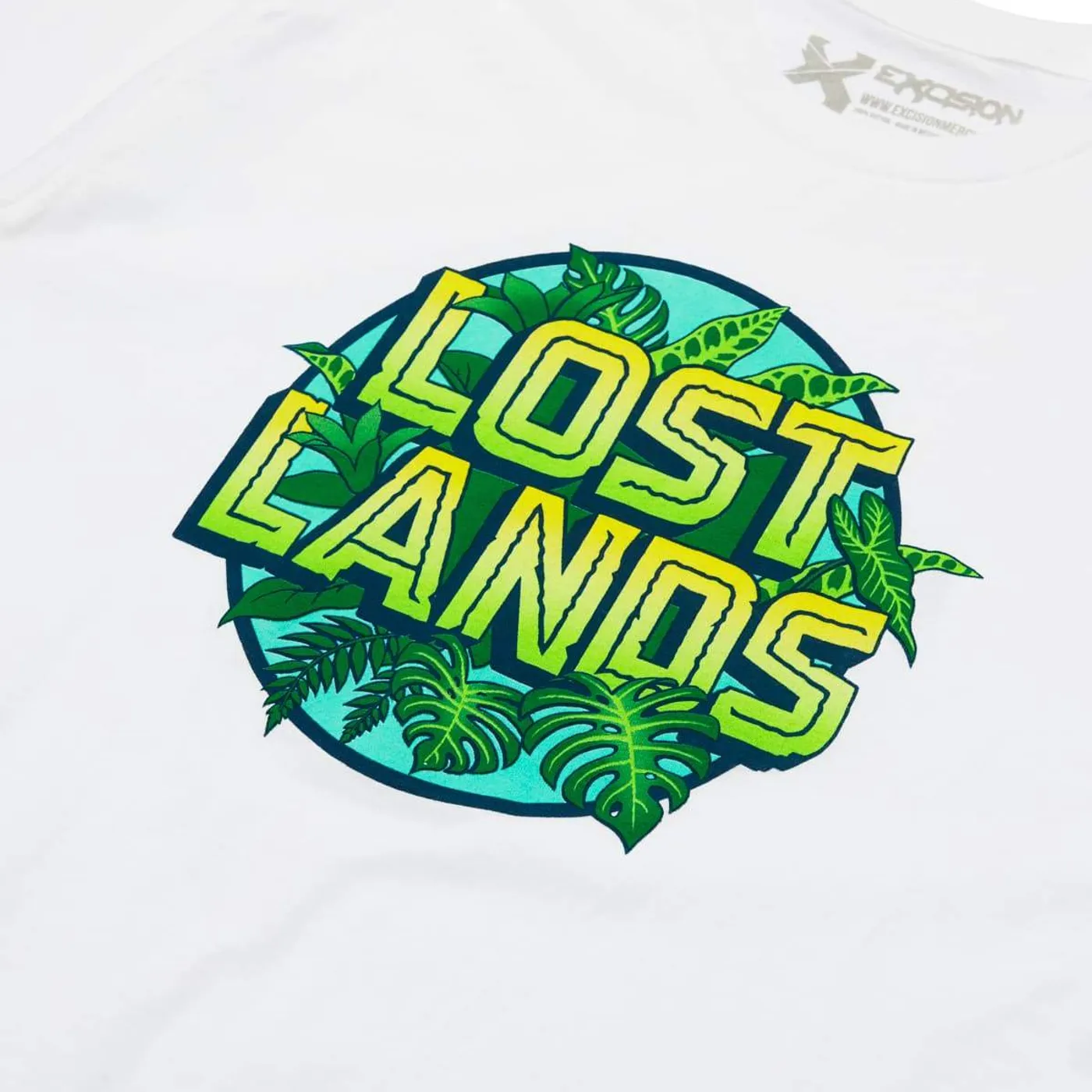 Excision Lost Lands 'Foliage' Unisex Tee - White