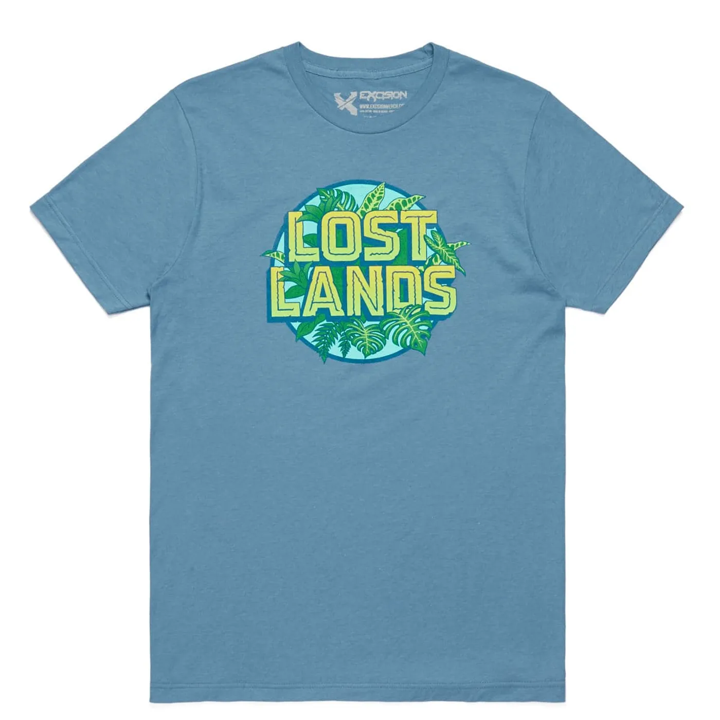 Excision Lost Lands 'Foliage' Unisex Tee - Slate