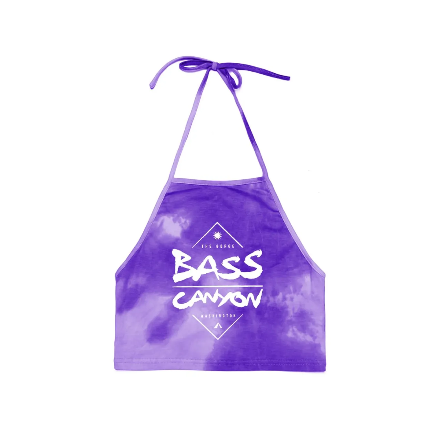 Excision Bass Canyon Tie Dye Halter Top - Purple