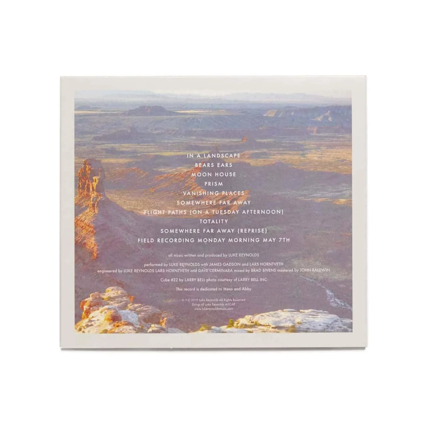 Guster Luke Reynolds 'Vanishing Places Vol 1: Bears Ears' 12" Vinyl LP
