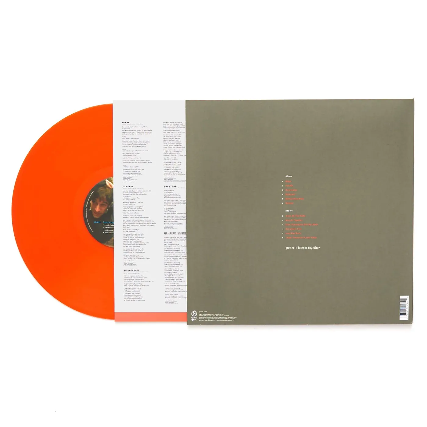 Guster 'Keep It Together' 12" Vinyl LP - Translucent Orange Crush