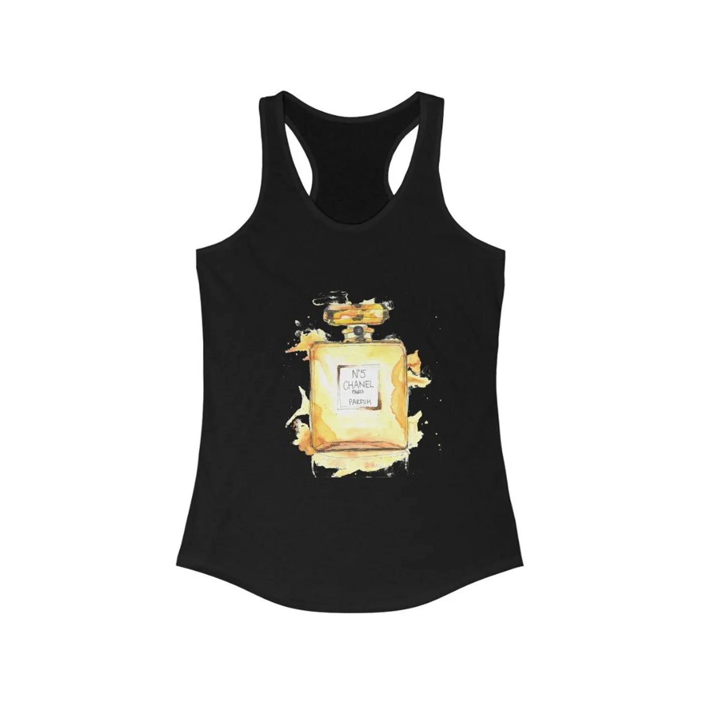 Shitty Princess Women's Ideal Racerback Tank Chanel No. 5