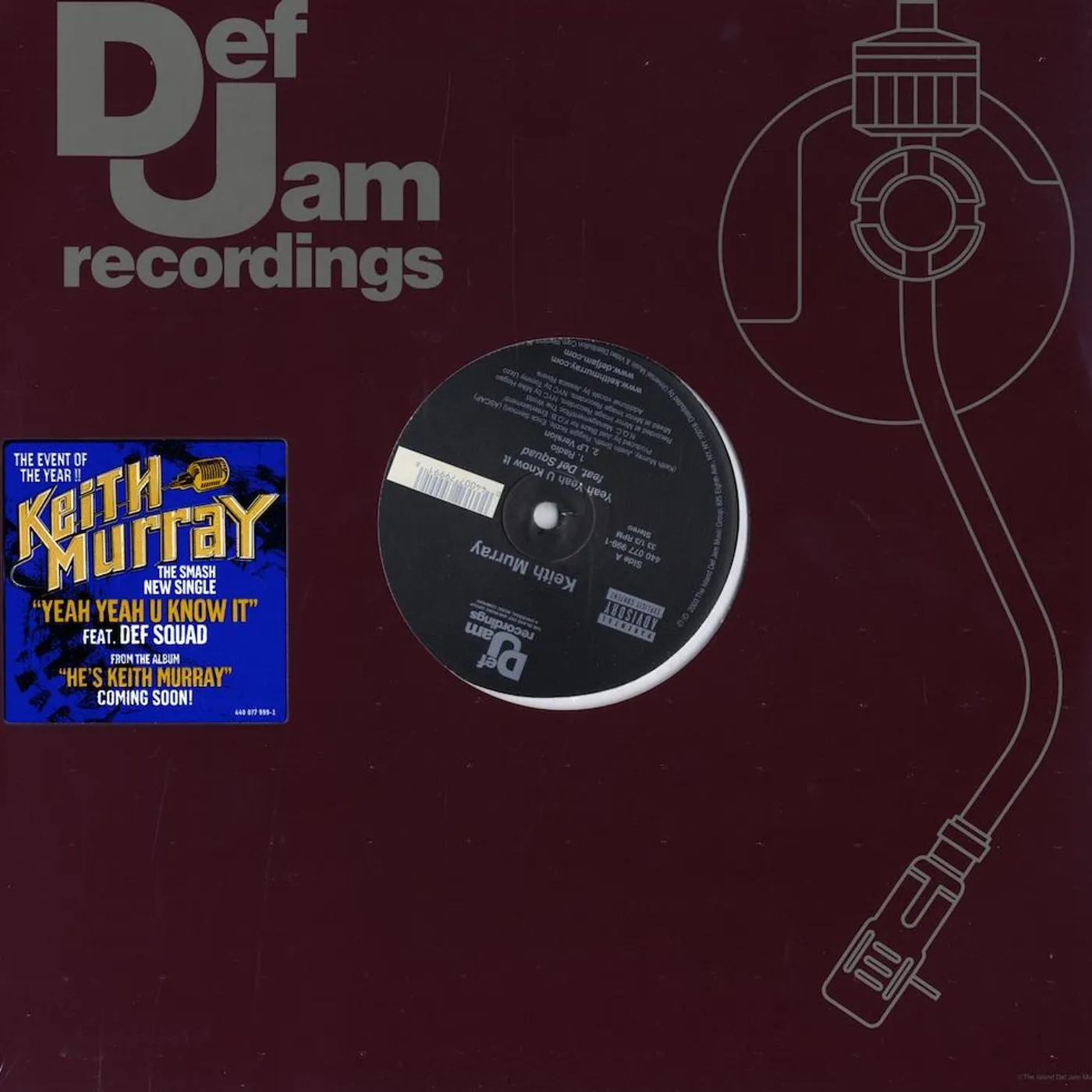 Keith Murray - Yeah Yeah U Know It (Single) (Vinyl)