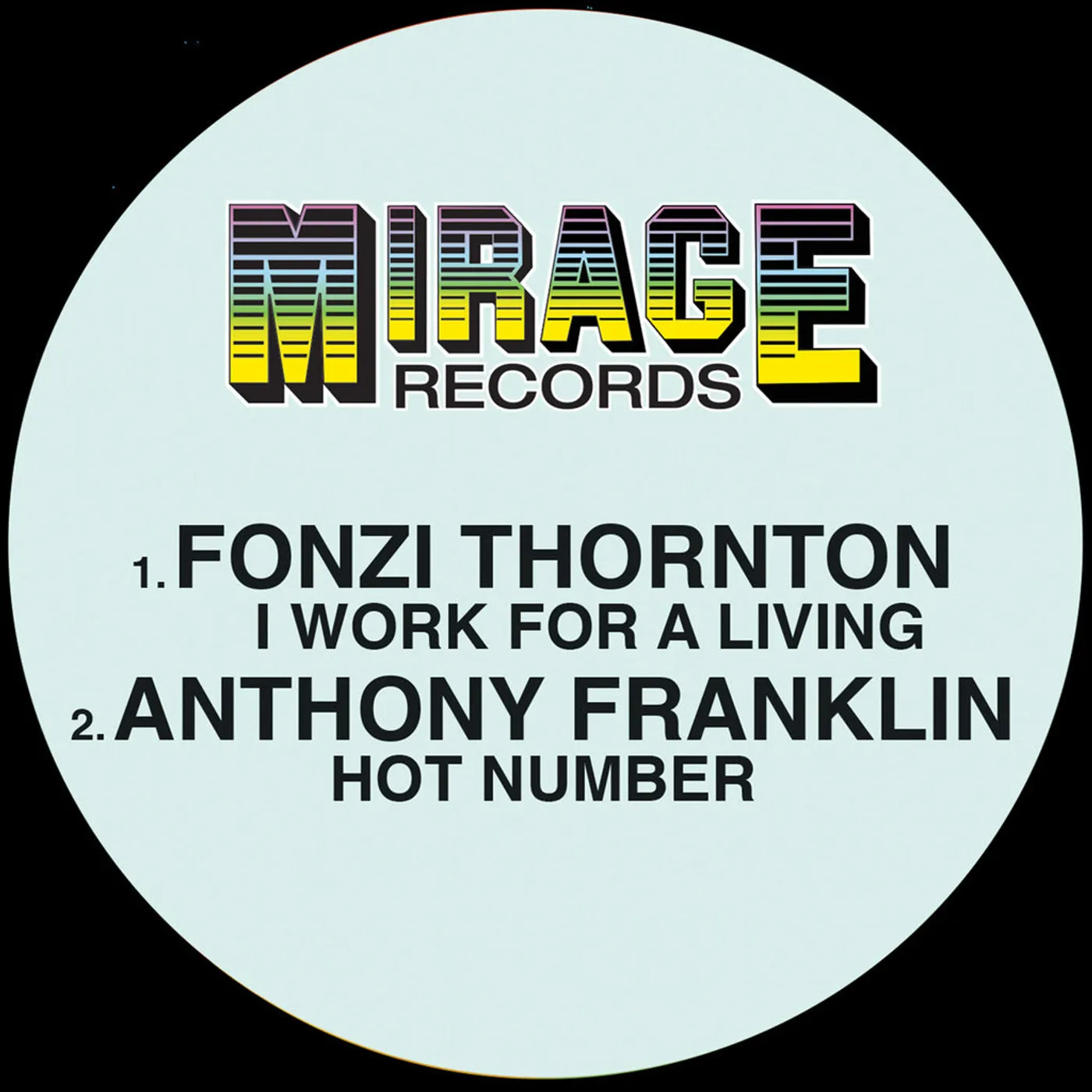 Fonzi Thornton / Anthony Franklin - I Work For a Living (Nile Rodgers Long Version) / Hot Number (12" Mix)