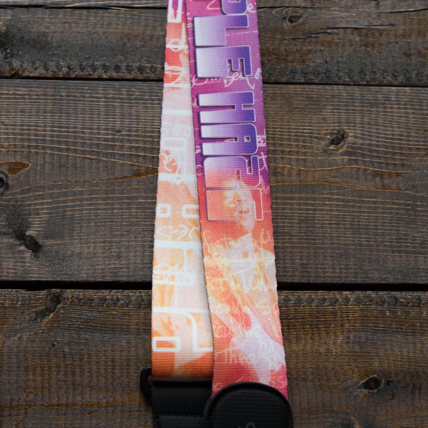 Jimi Hendrix Neon Purple Haze Guitar Strap