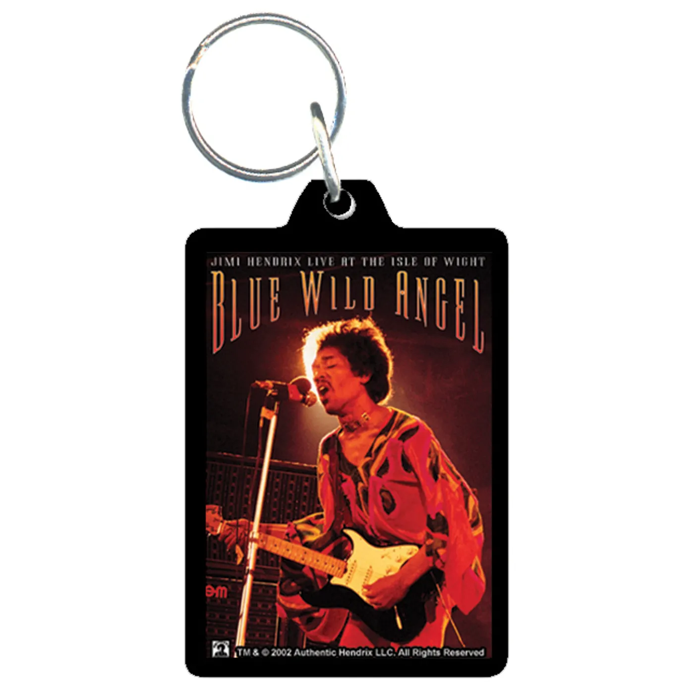 Jimi Hendrix Acrylic Keychain Blue Wild Angel
