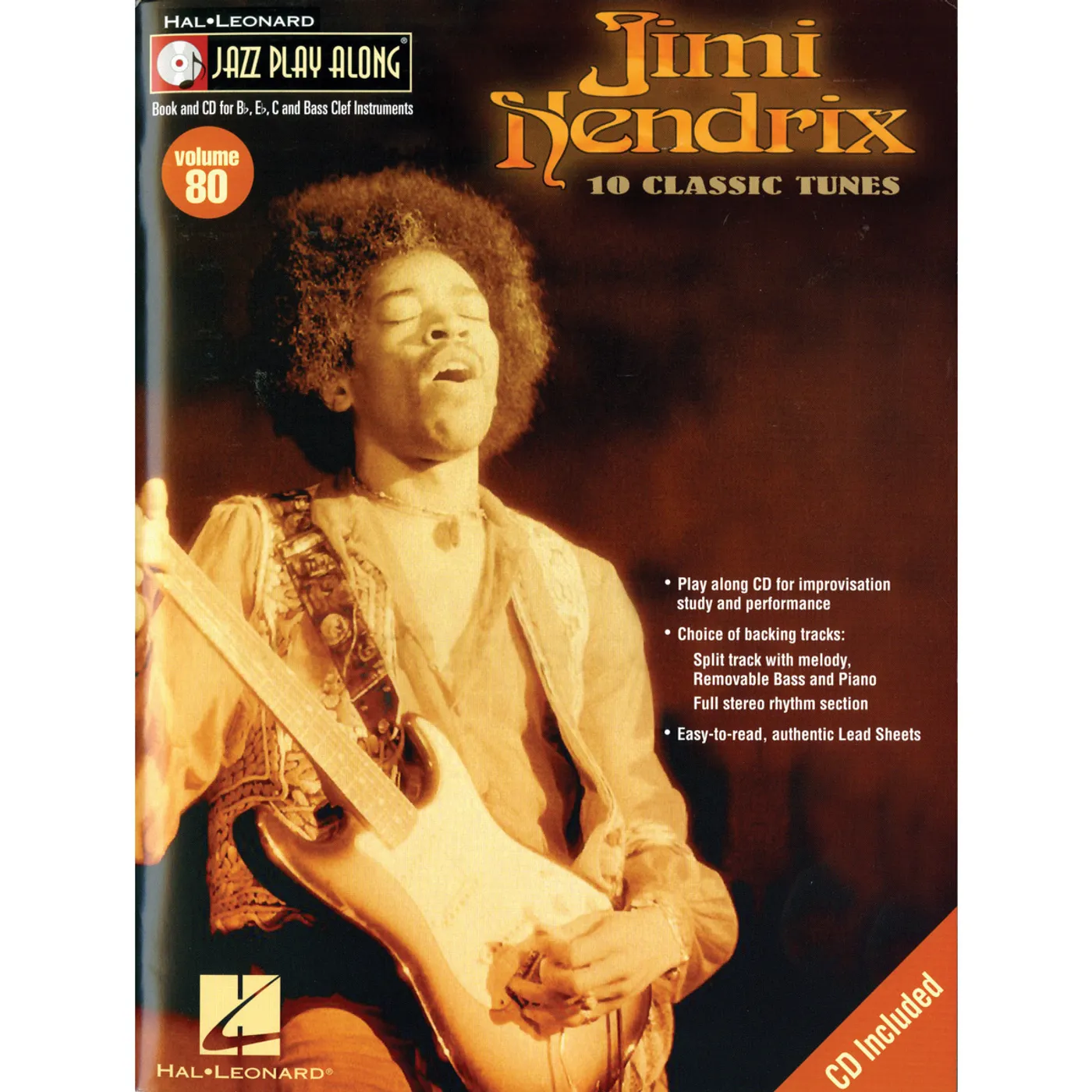 Jimi Hendrix Jazz Play Along Songbook, Vol. 80 with CD