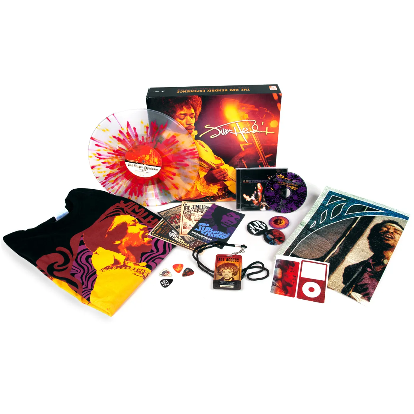 Jimi Hendrix Live 1968 Paris/Ottawa Fan Pack with T-shirt+CD+Vinyl