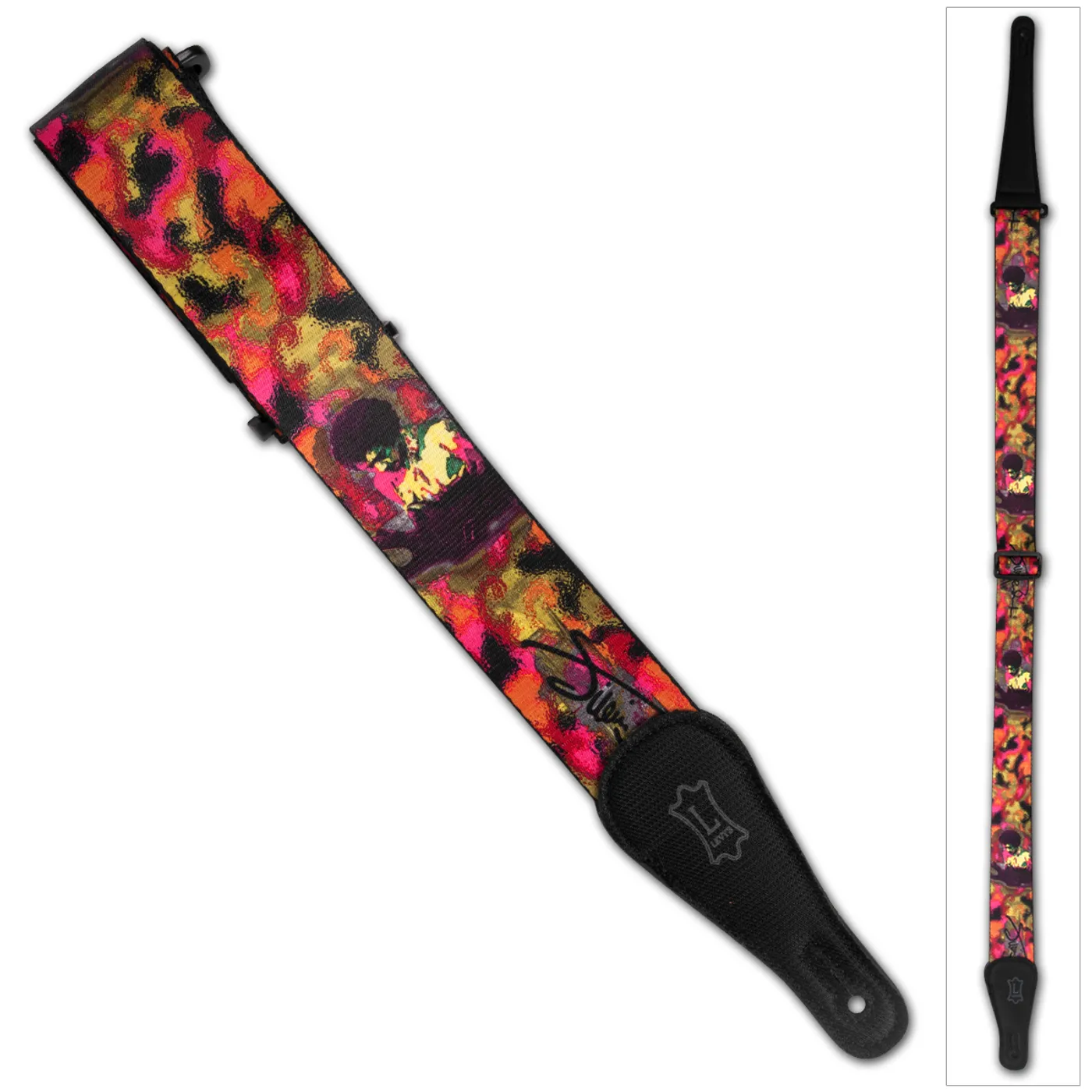 Jimi Hendrix Psychedelic Guitar Strap