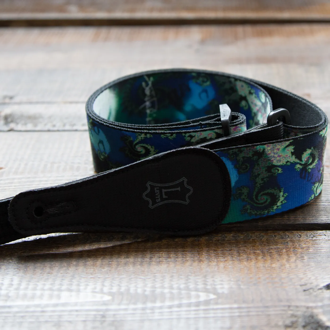 Jimi Hendrix Hendix Green Fractal Guitar Strap