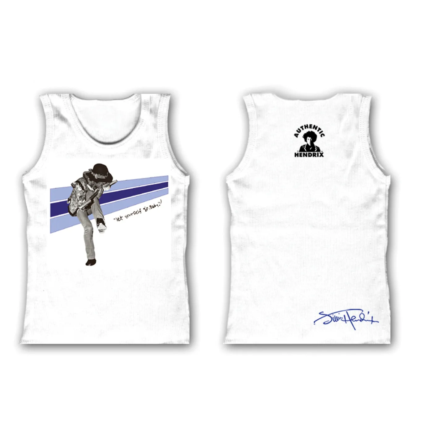 Jimi Hendrix Kiss The Sky Infant White Tank Top