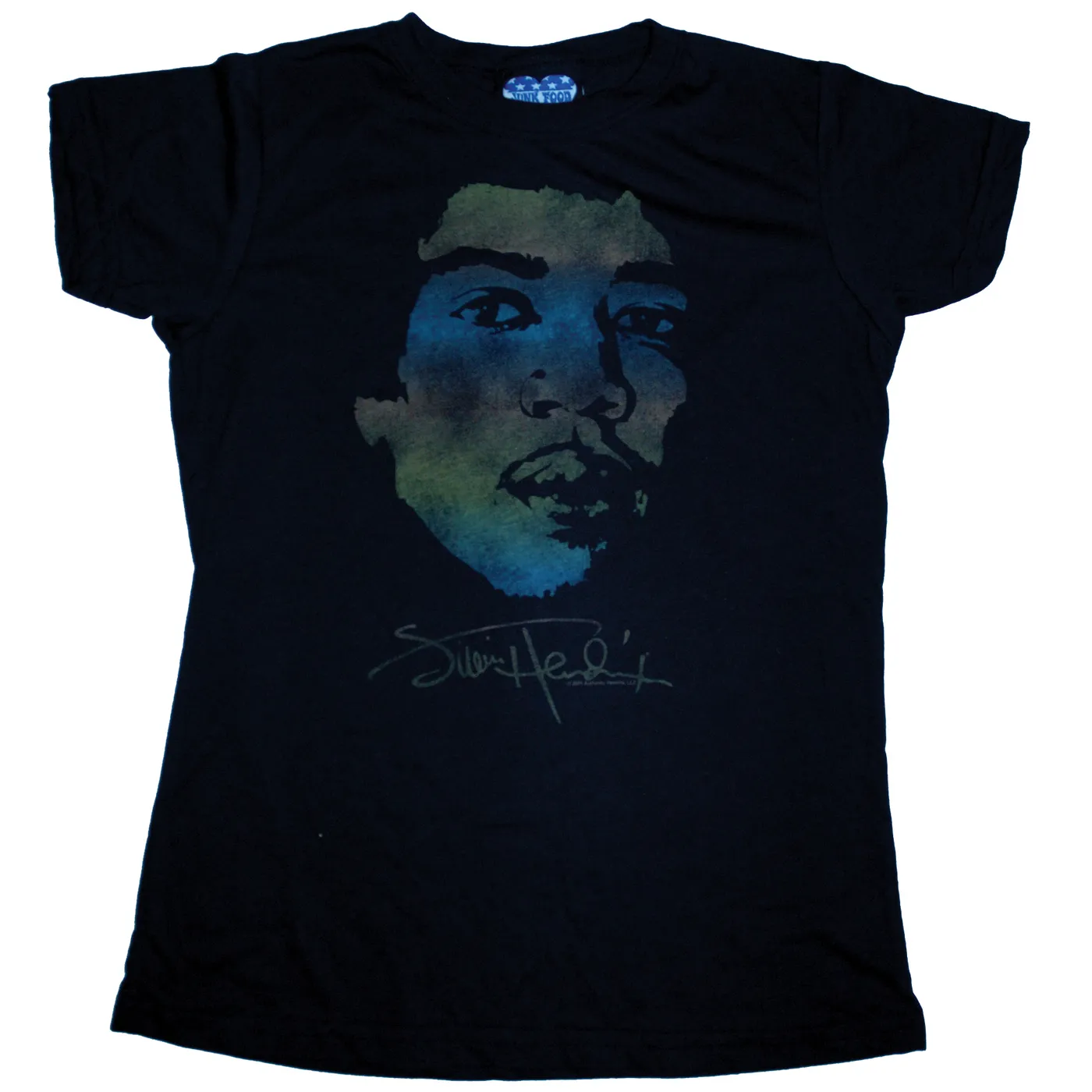Jimi Hendrix Hendrix Rainbow Portrait Ladies T-Shirt