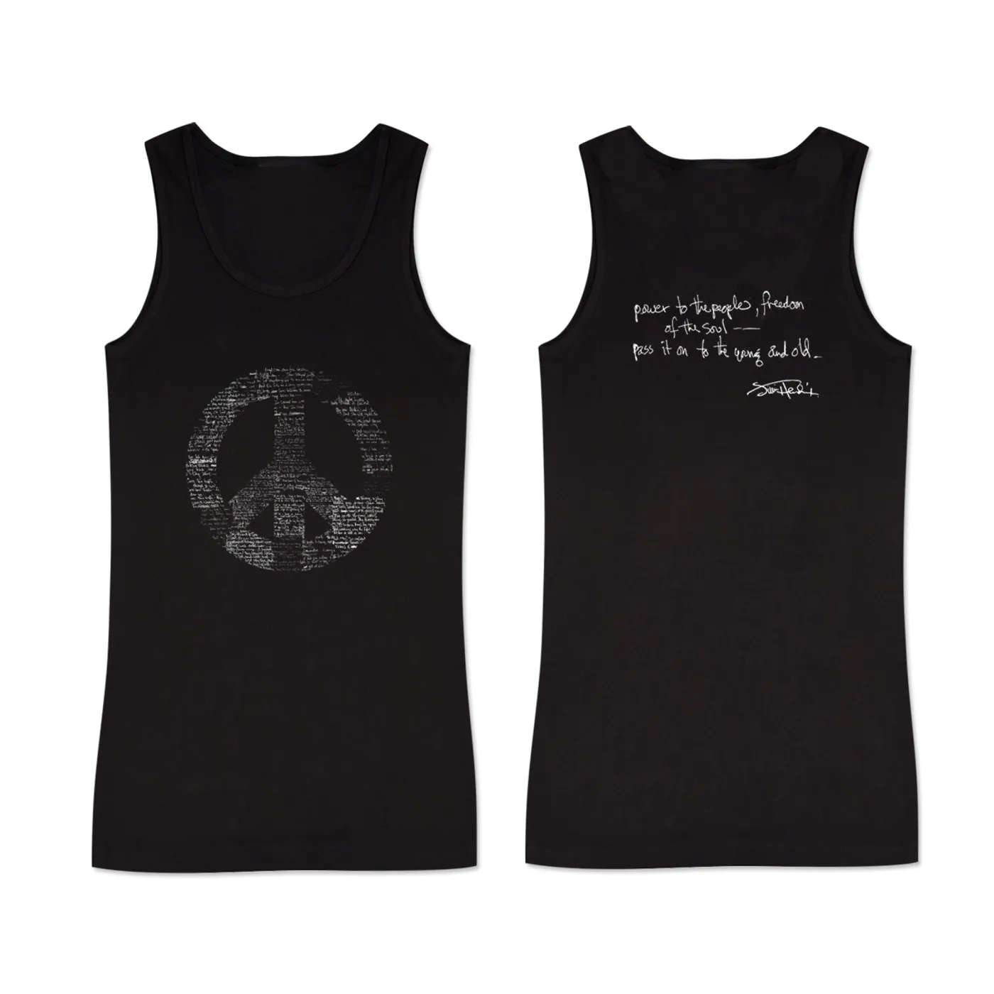 Jimi Hendrix Hendrix Power To The People Ladies Tank