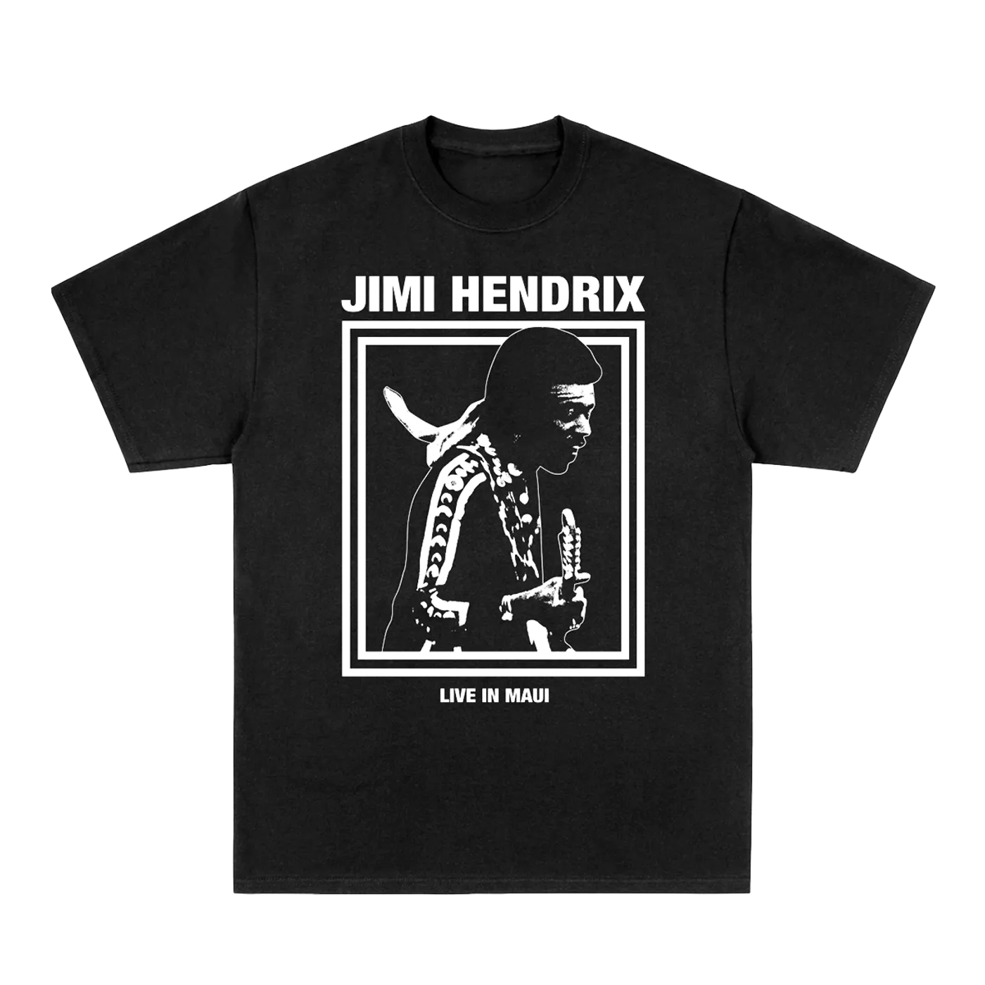 Jimi Hendrix BLACK MAUI PHOTO TEE