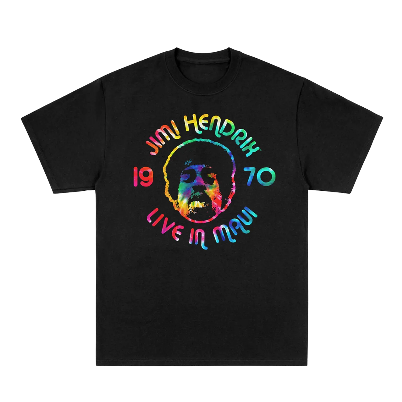 Jimi Hendrix LIVE IN MAUI 1970 CREST TEE
