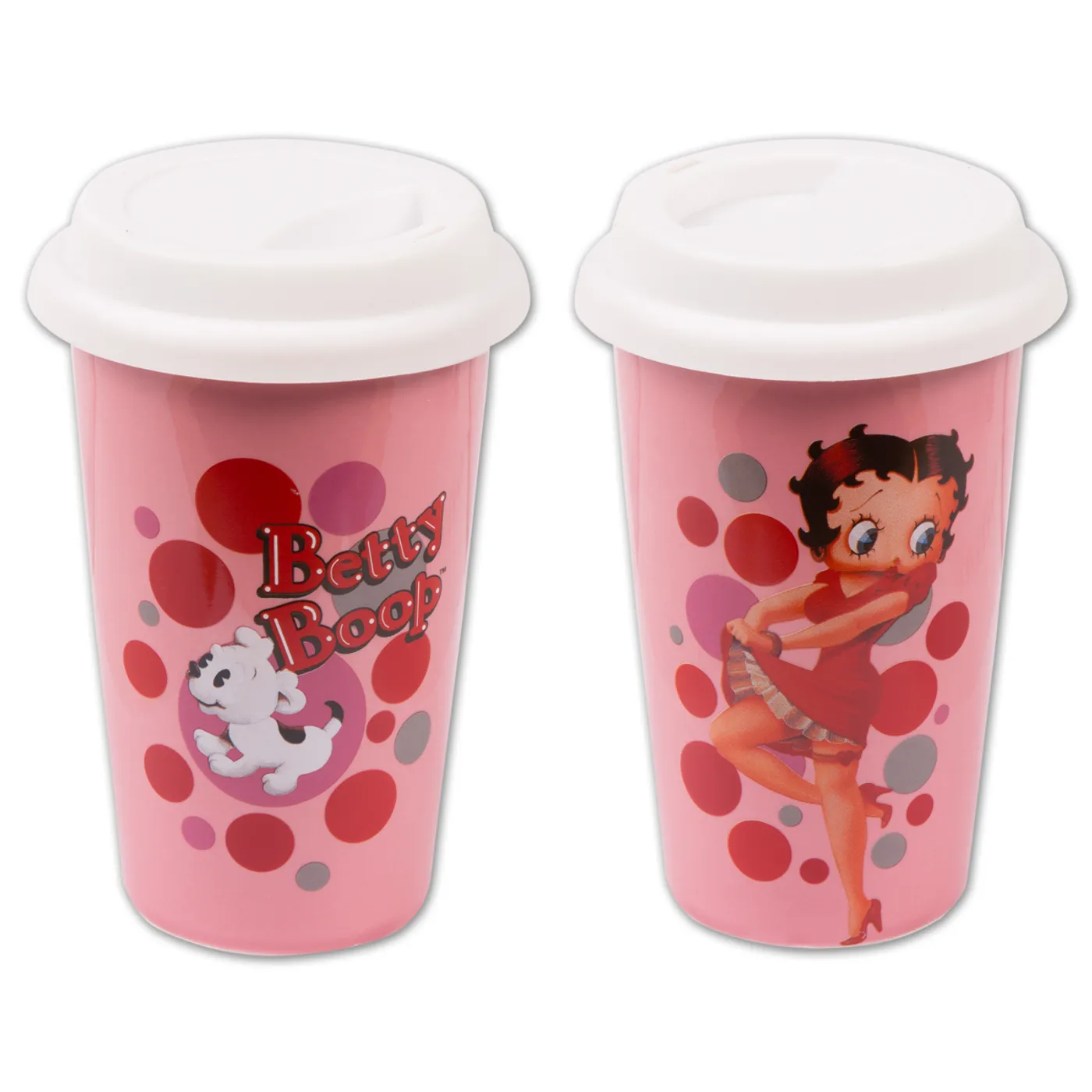 Betty Boop Dots Double Wall Travel Mug