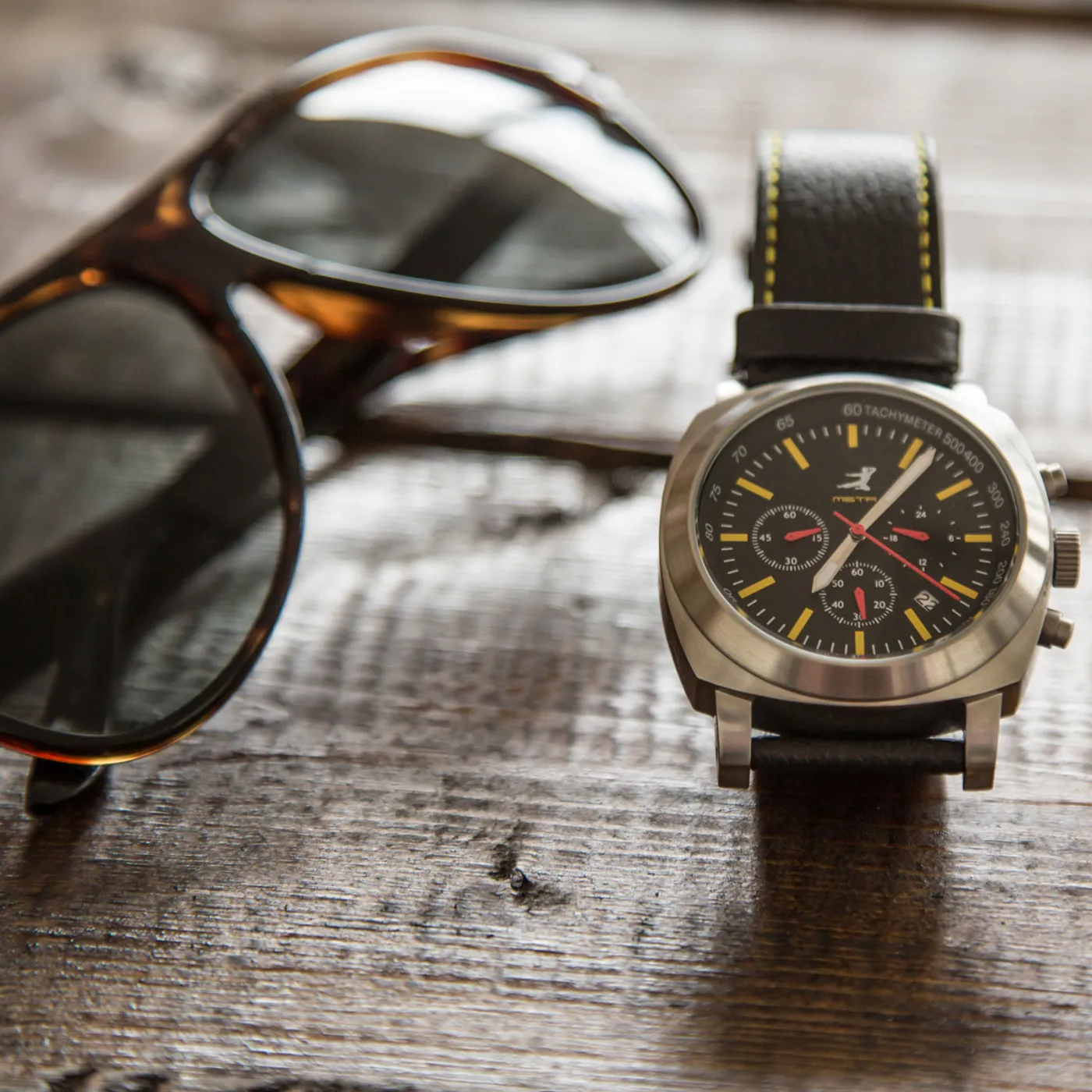 Bruce Lee x MSTR LTD Edition Racer Watch w/ Signature Sunglasses