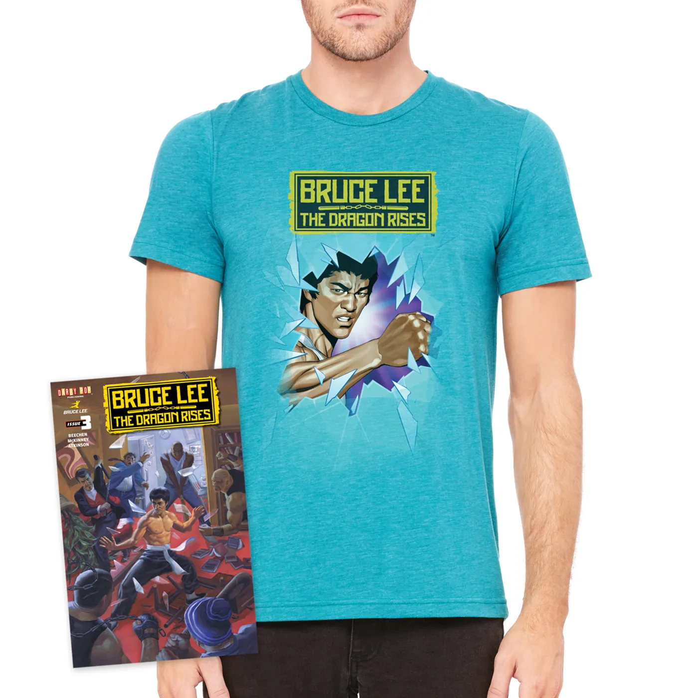 Bruce Lee The Dragon Rises Issue #3, Cover 1 and T-Shirt Bundle