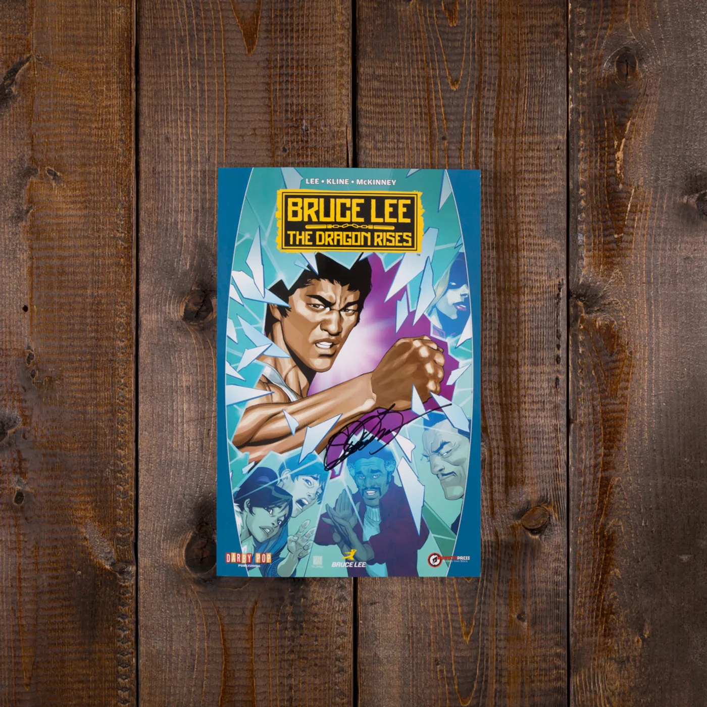 Bruce Lee The Dragon Rises Trade Paperback signed by Shannon Lee