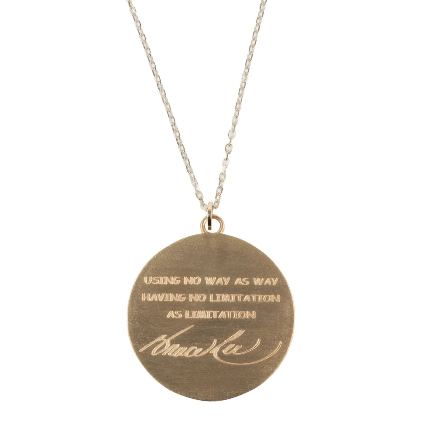 Bruce Lee Core Symbol 10k Yellow Gold Medallion w/ 18" Chain - A Bruce Lee Store Exclusive
