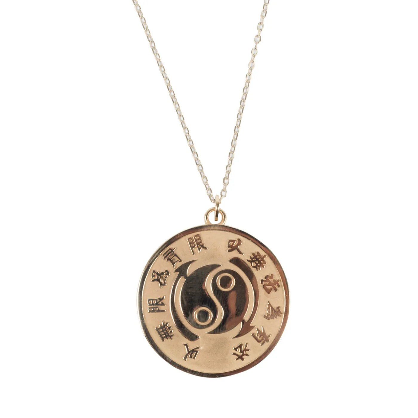 Bruce Lee Core Symbol 10k Yellow Gold Medallion w/ 18" Chain - A Bruce Lee Store Exclusive