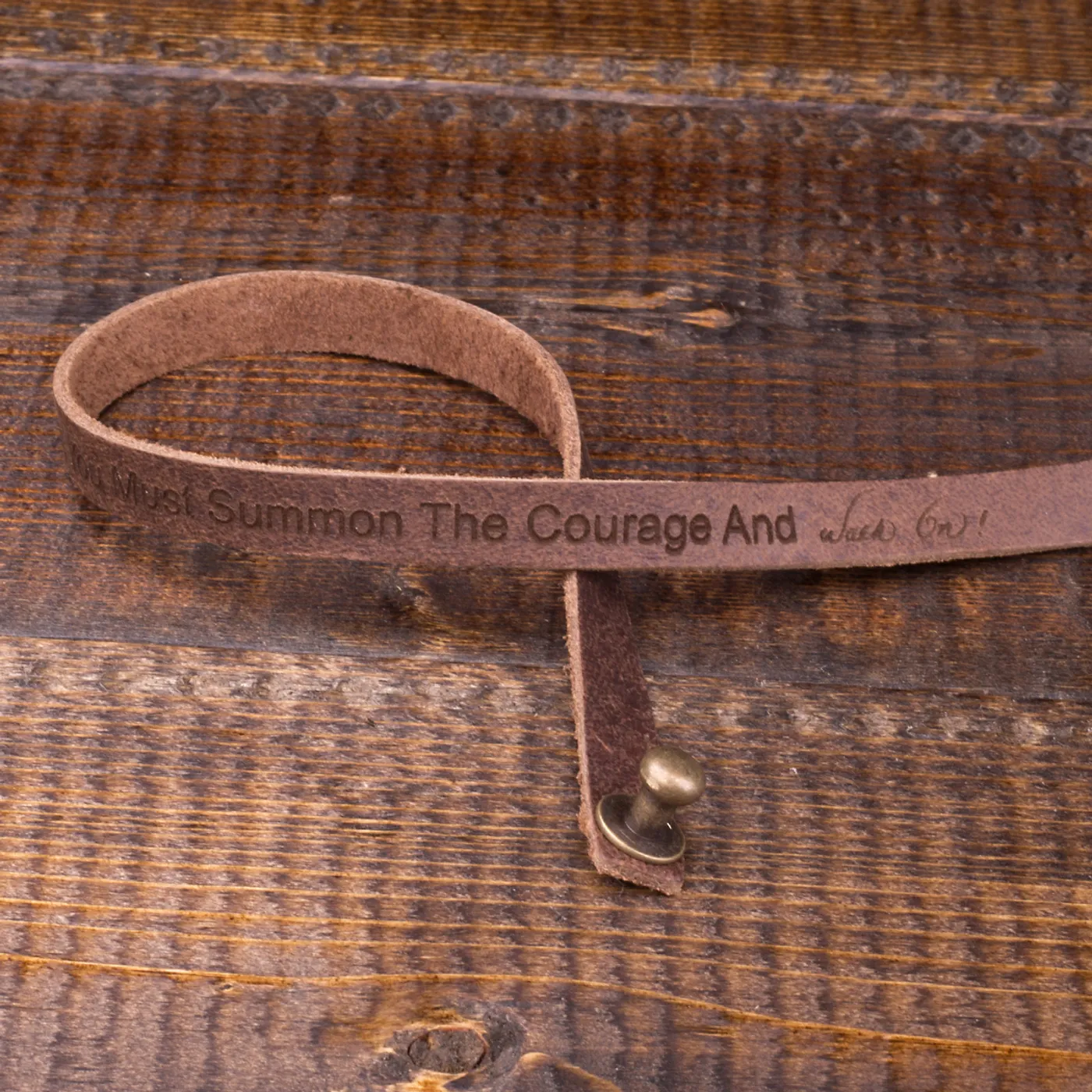 Bruce Lee Walk On! Men's Leather Wristbands