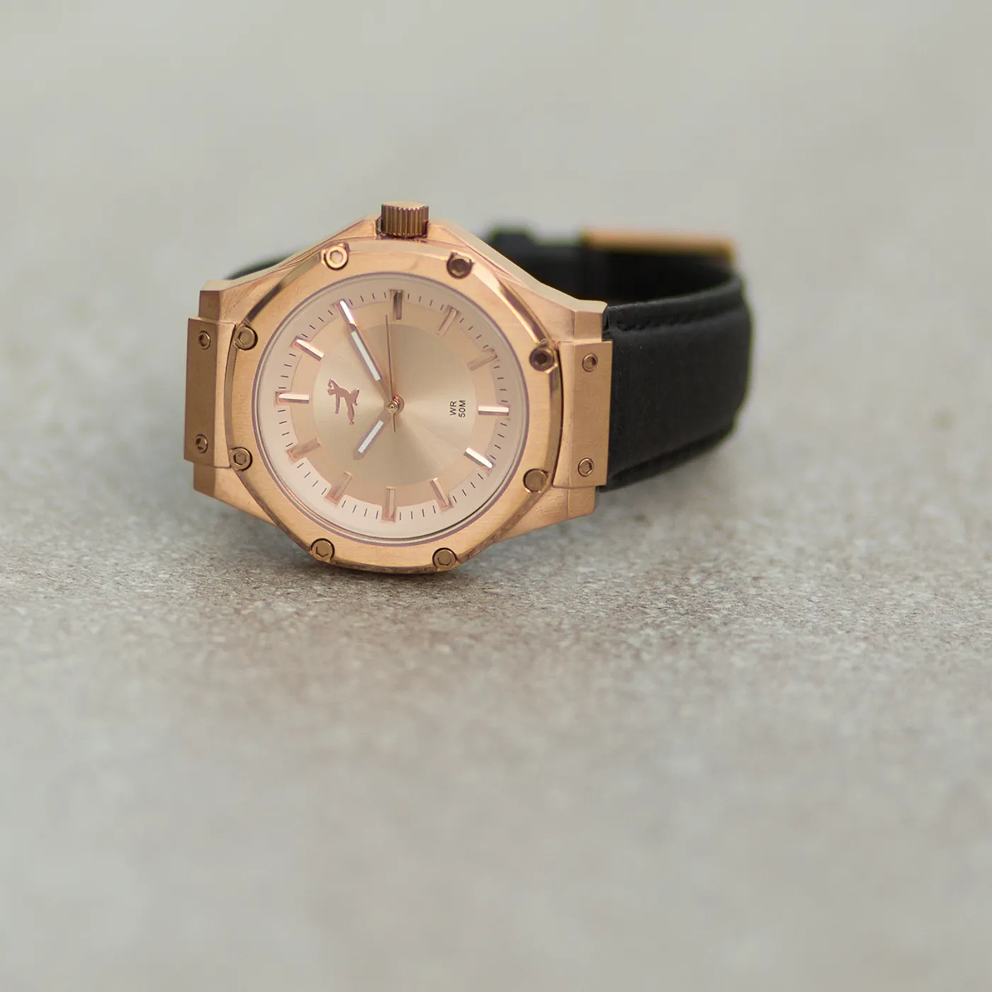 Women's Bruce Lee Ambassador S Rose Gold Meister Watch with Leather Band