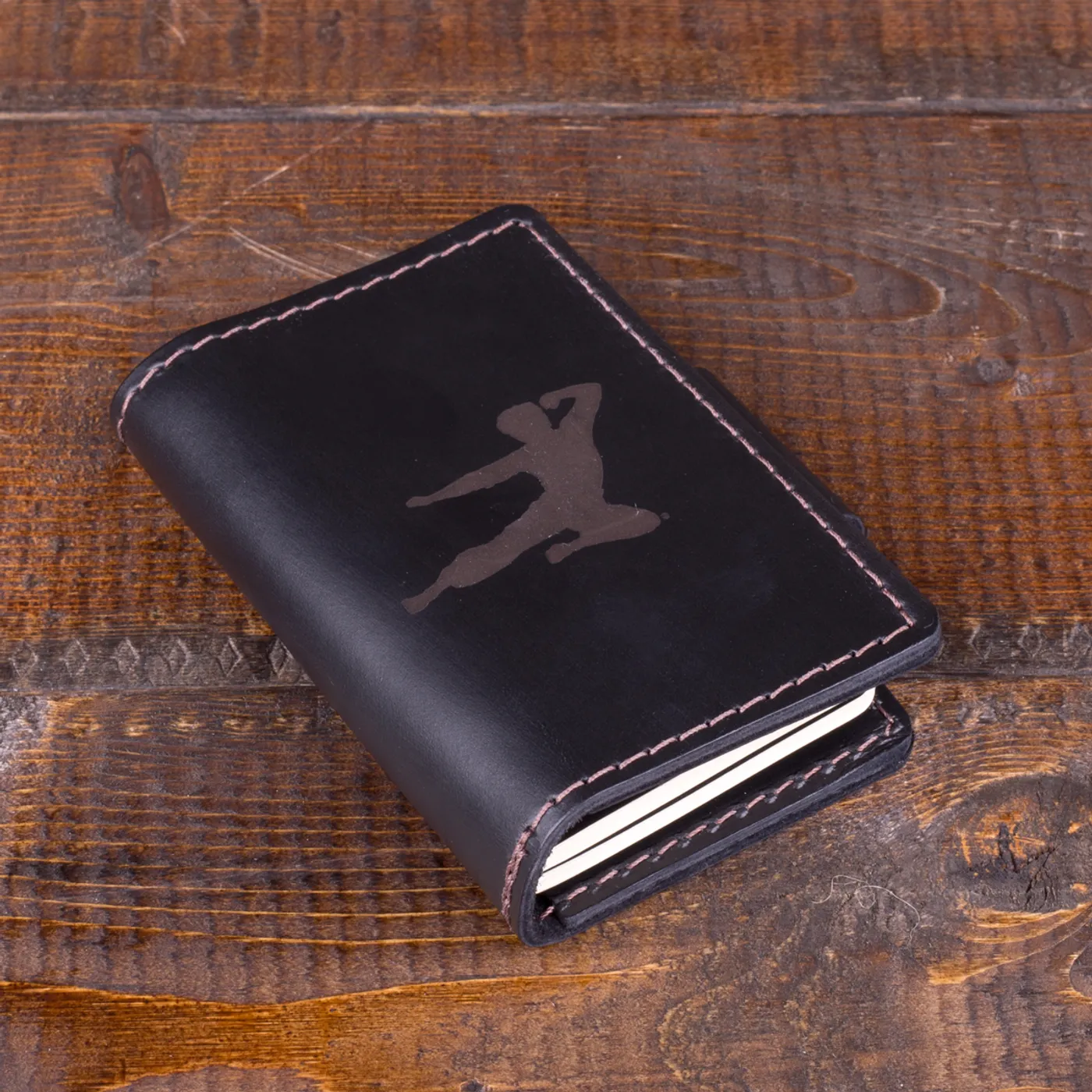 Bruce Lee Flying Man Travel Wallet w/Moleskine Journal + Space Pen