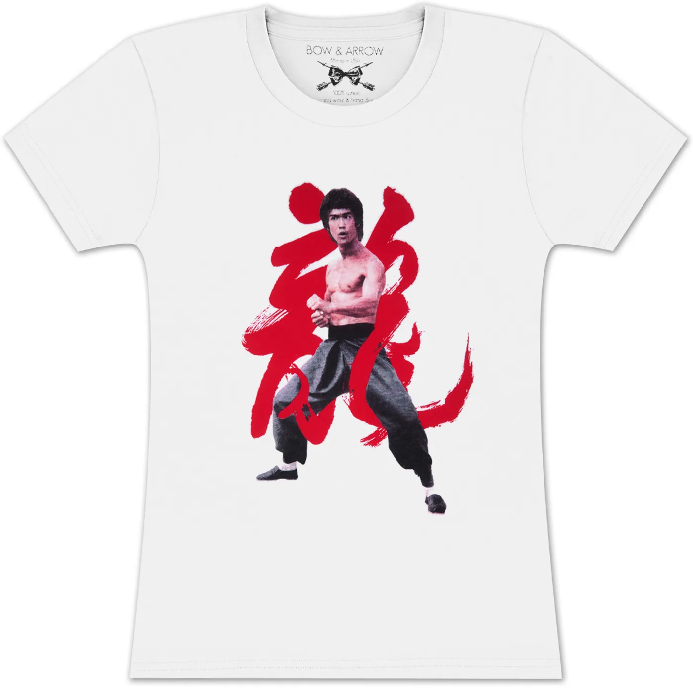 Bruce Lee Ladies Year of the Dragon T-shirt by Bow & Arrow