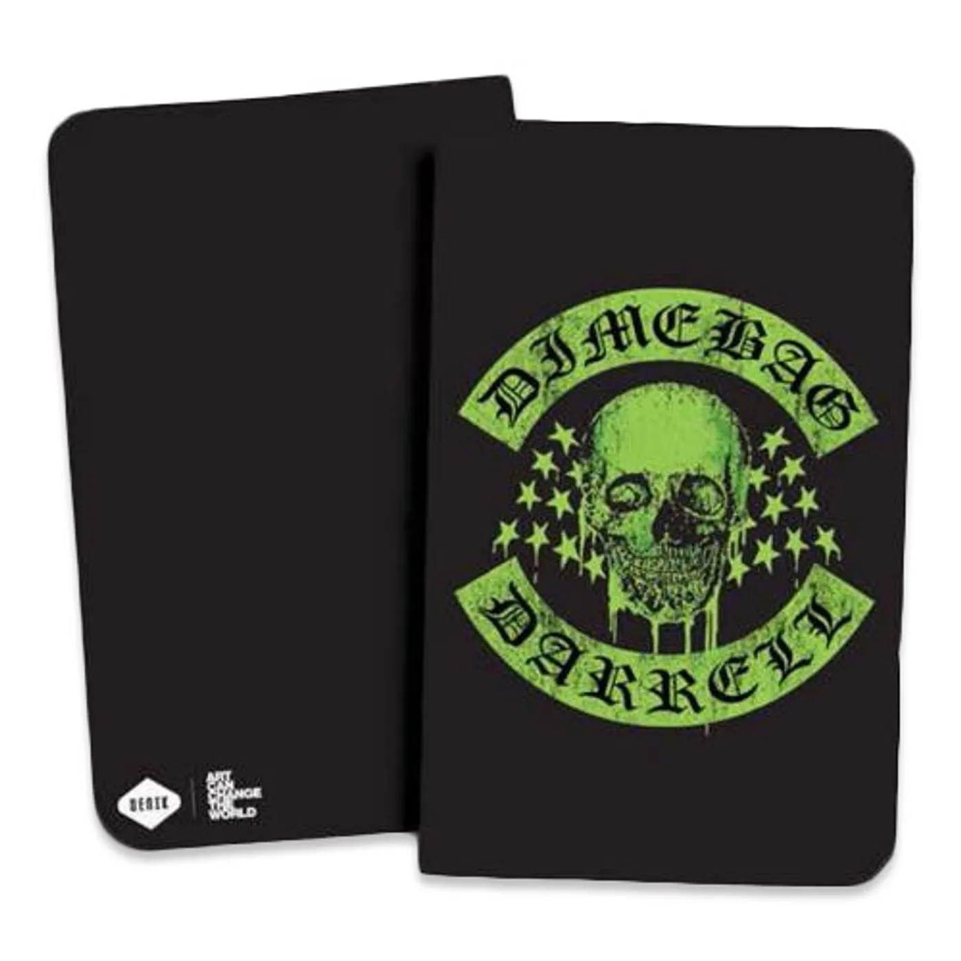 Dimebag Darrell Green Dimebag Skull Notebook