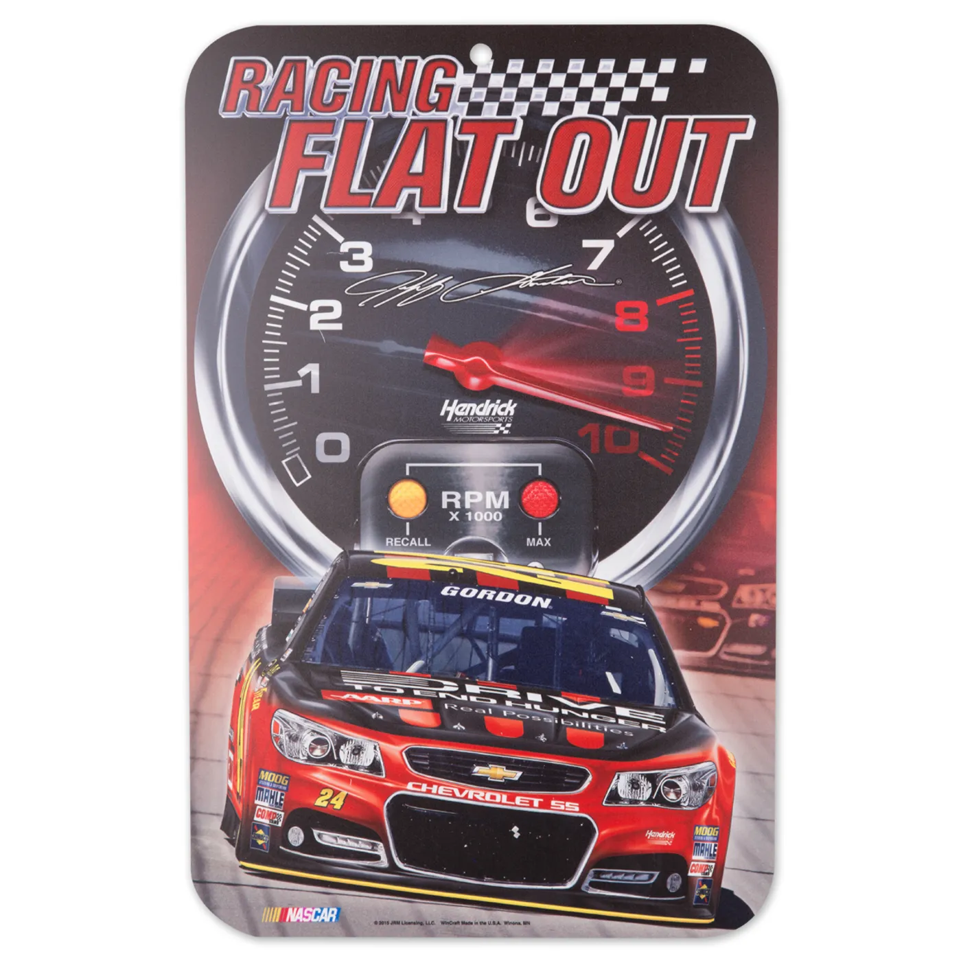 Hendrick Motorsports Jeff Gordon 2015 Parking Sign
