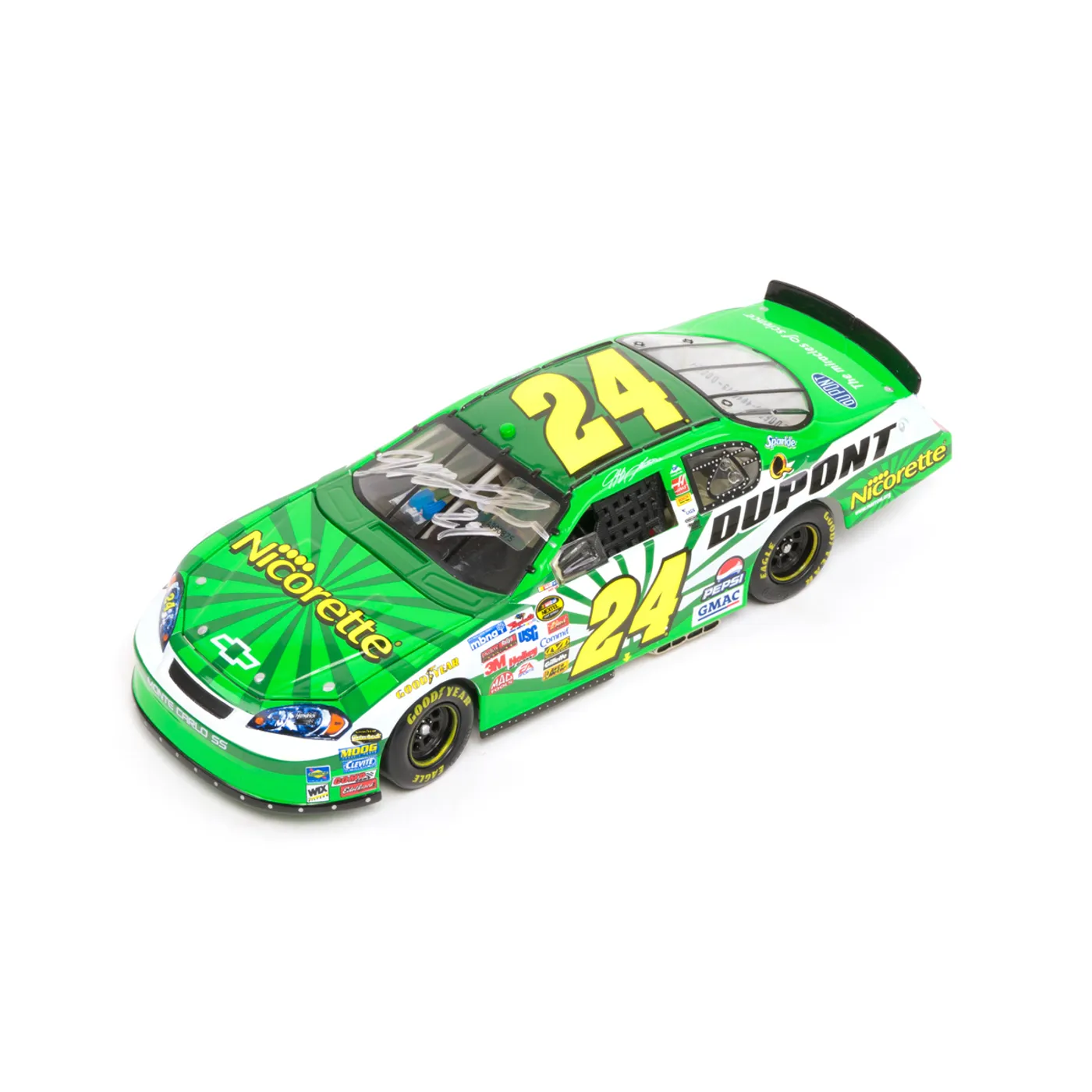 Hendrick Motorsports DOOR NUMBER - DIN #24 - AUTOGRAPHED 2006 Jeff Gordon DuPont / Nicorette Brookfield Collectors Guild 1:24 Scale Die Cast