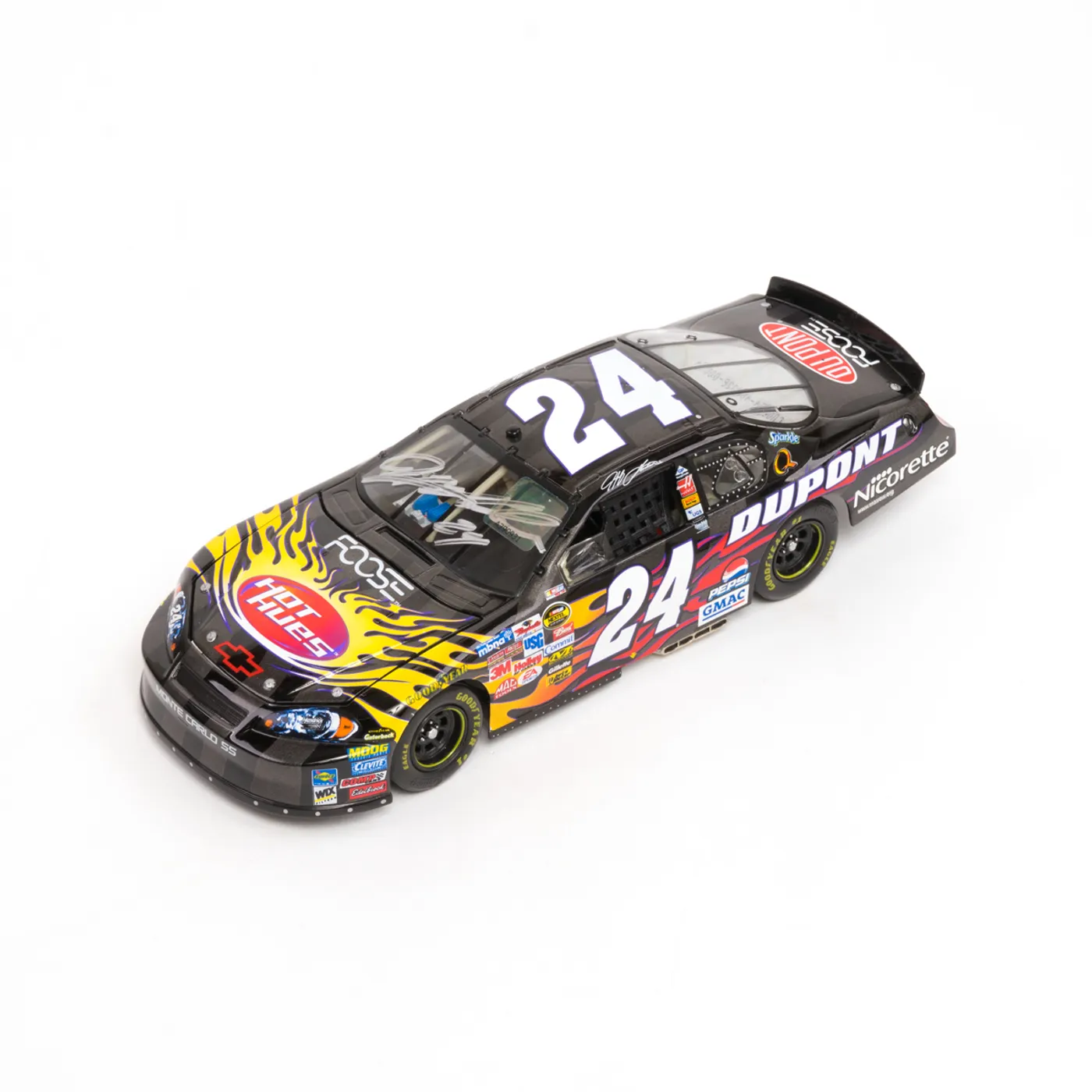 Hendrick Motorsports DOOR NUMBER - DIN #24 - AUTOGRAPHED 2006 Jeff Gordon DuPont / Hot Hues Brookfield Collectors Guild 1:24 Scale Die Cast