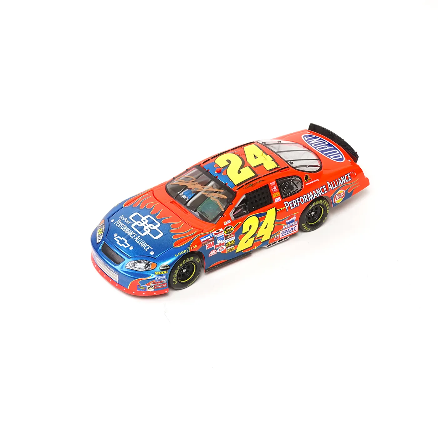Hendrick Motorsports DOOR NUMBER - DIN #24 - AUTOGRAPHED 2005 Jeff Gordon DuPont / Performance Alliance RCCA Club Car 1:24 Scale Die Cast