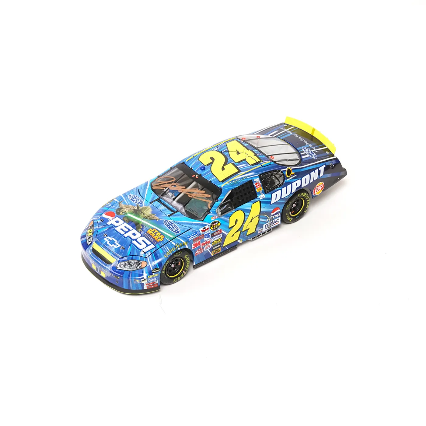 Hendrick Motorsports DOOR NUMBER - DIN #24 - AUTOGRAPHED 2005 Jeff Gordon Pepsi Star Wars III Talladega Raced Win RCCA Club Car 1:24 Scale Die Cast