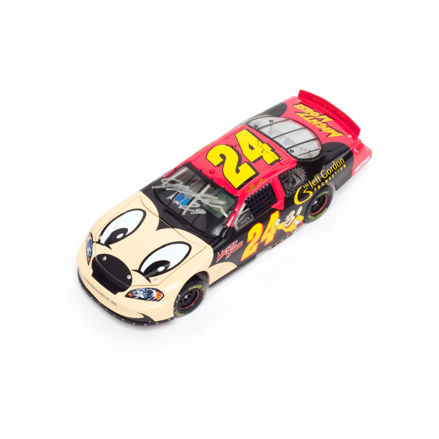Hendrick Motorsports DOOR NUMBER - DIN #24 - AUTOGRAPHED 2006 Jeff Gordon Foundation Mighty Mouse RCCA 1:24 Scale Die Cast