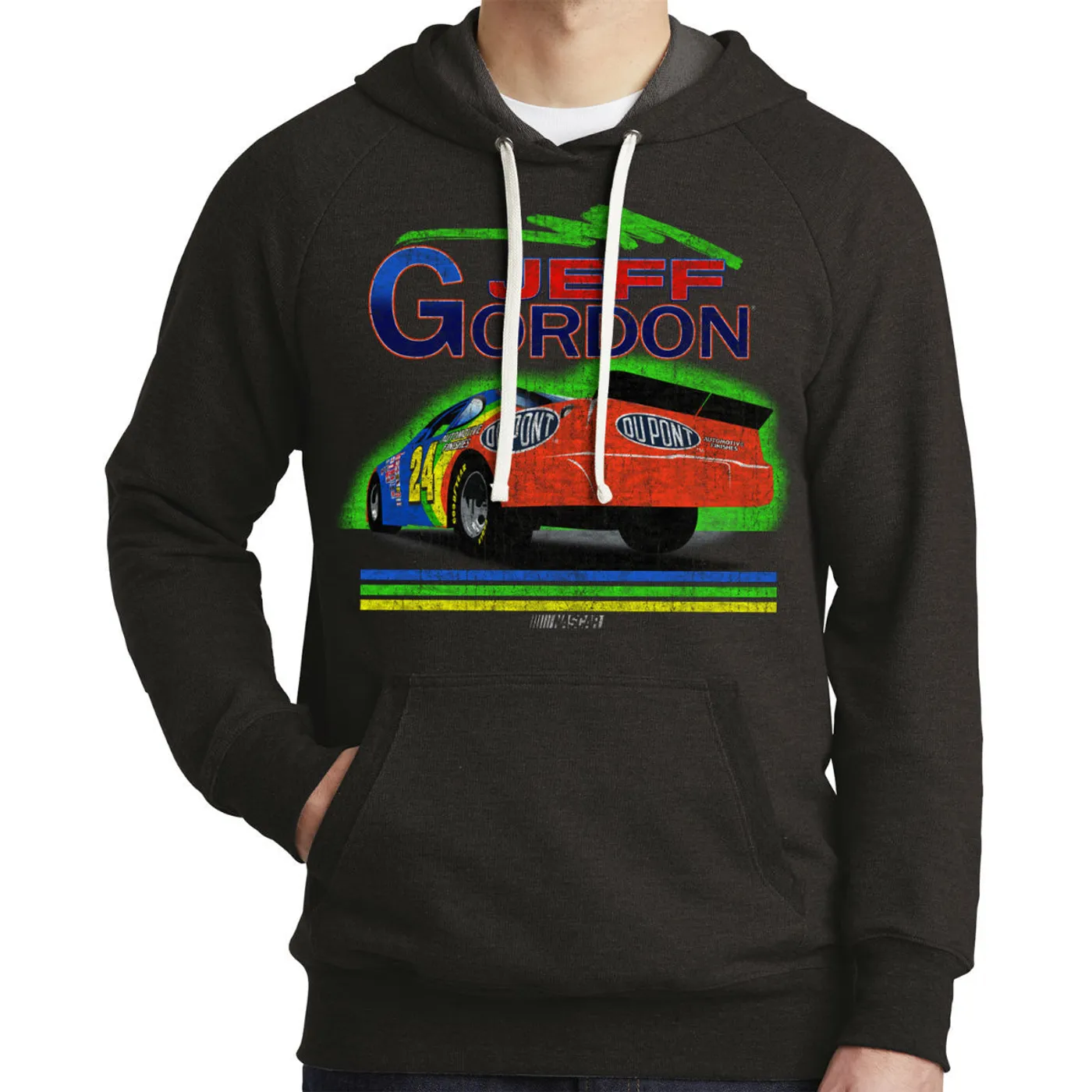 Hendrick Motorsports Vintage 1994 Jeff Gordon Rainbow #24 Tri-Blend Hoodie