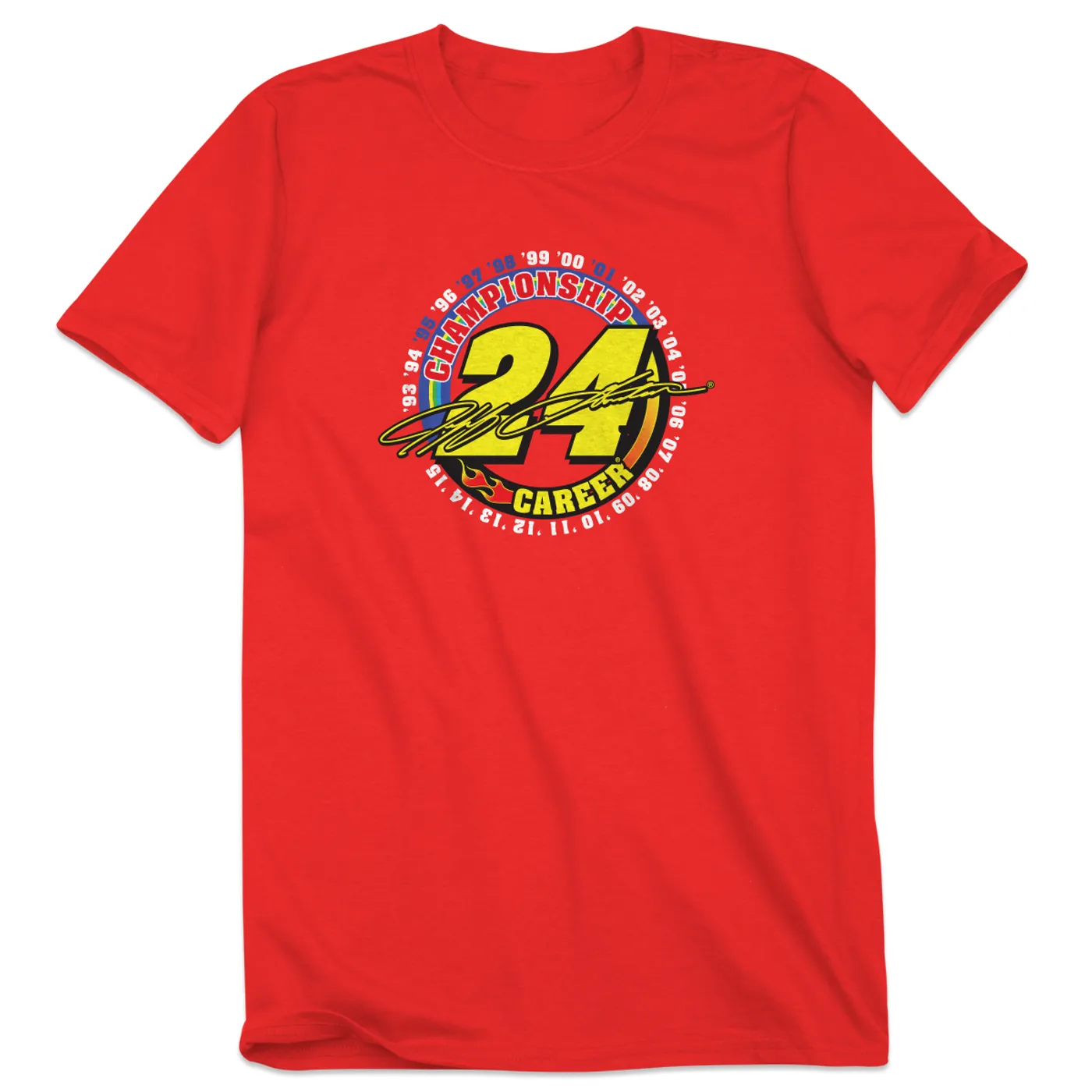 Hendrick Motorsports Pre-Order Exclusive Jeff Gordon #24 Championship Career T-Shirt