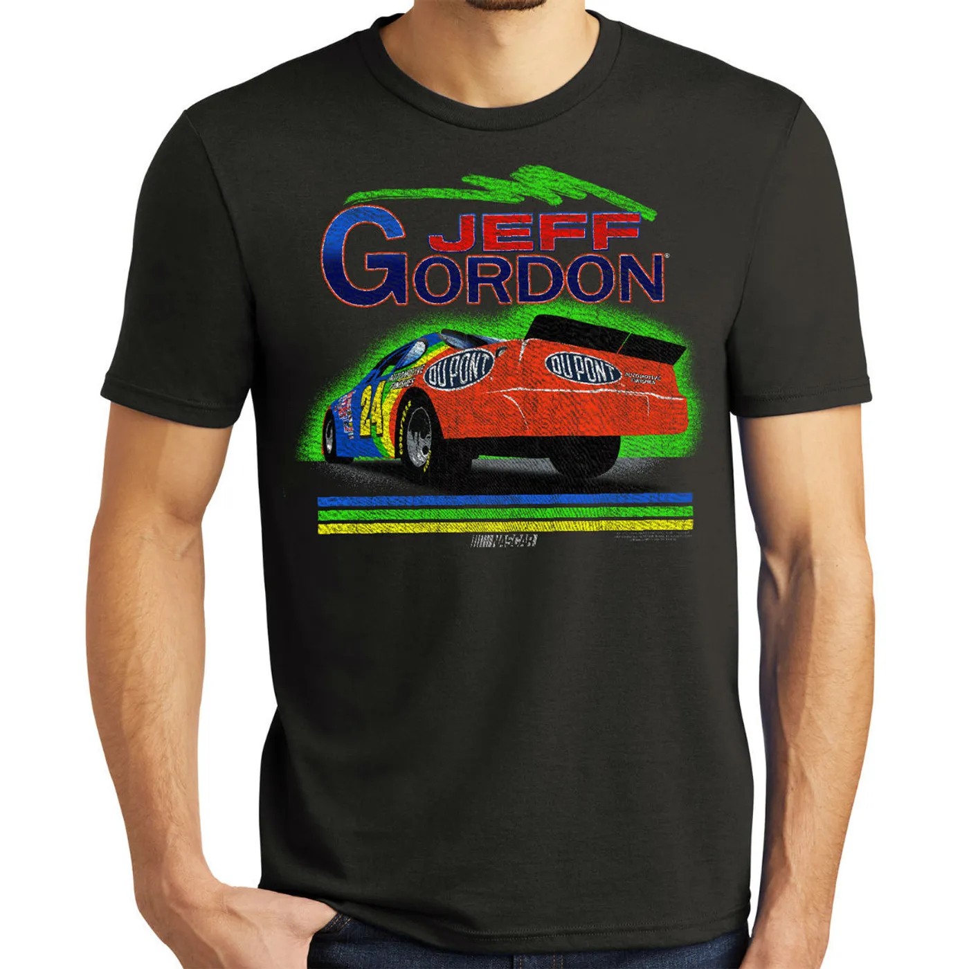 Hendrick Motorsports Vintage 1994 Jeff Gordon Rainbow #24 Tri-Blend Shirt