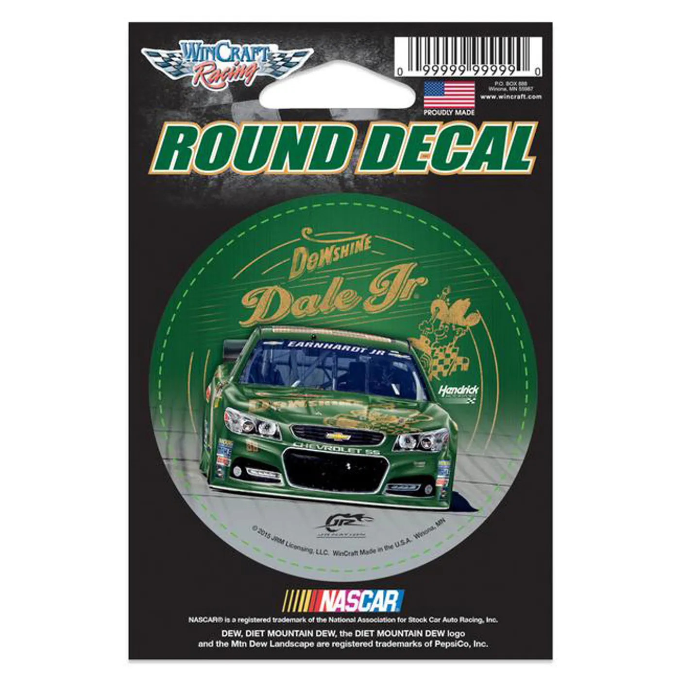 Hendrick Motorsports Dale Jr. DEWShine 3" Round Decal
