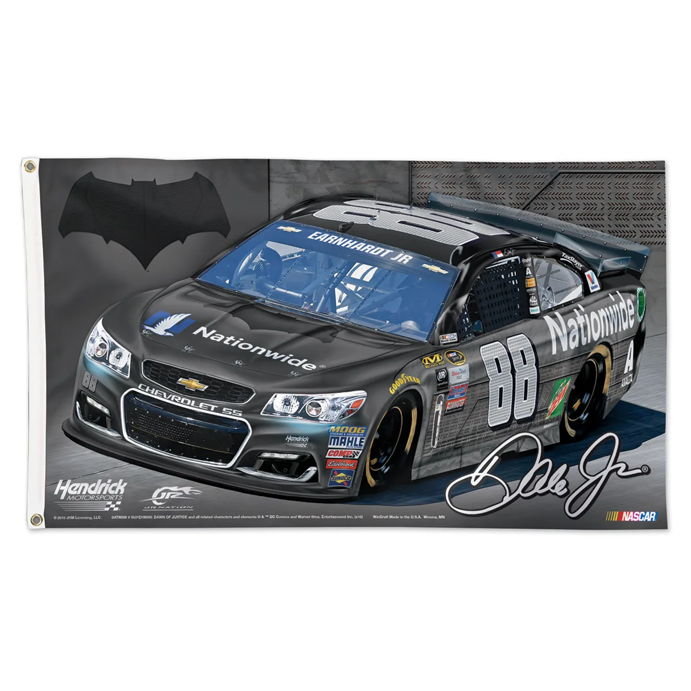Hendrick Motorsports Dale Jr. #88 Batman 3' x 5' Deluxe Flag