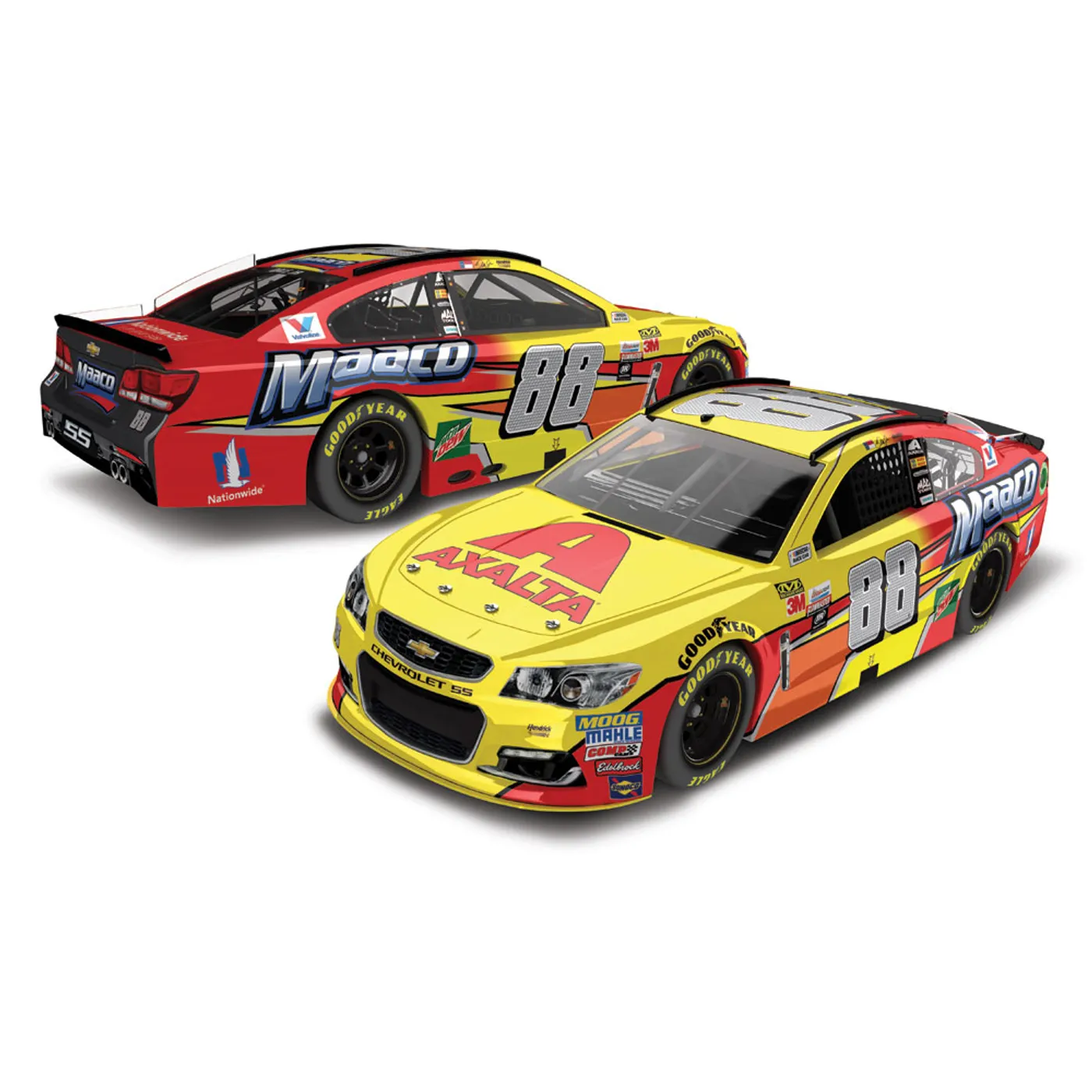 Hendrick Motorsports Dale Earnhardt, Jr. 2017 NASCAR Cup Series No. 88 All-Star Axalta Maaco 1:24 Die-Cast