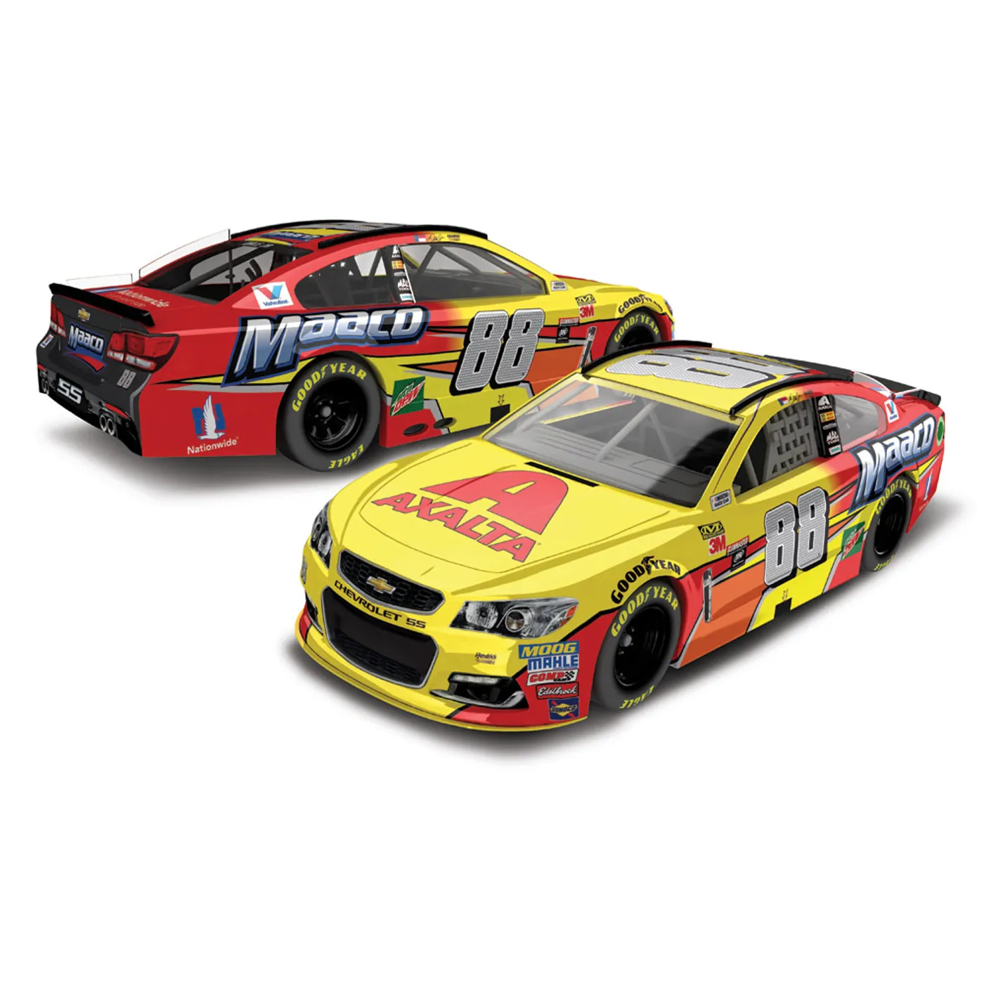 Hendrick Motorsports Dale Earnhardt, Jr. 2017 NASCAR Cup Series No. 88 All-Star Axalta Maaco 1:64 Die-Cast