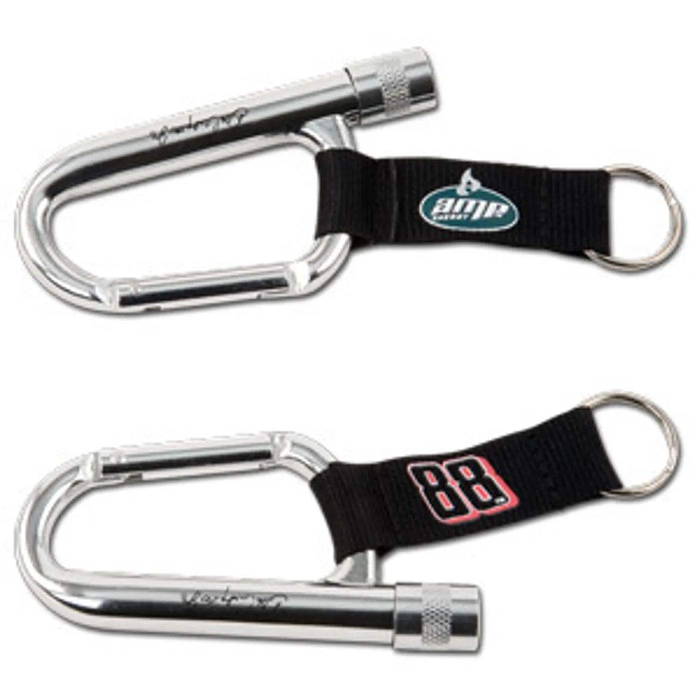 Hendrick Motorsports Dale Jr. #88 AMP Key Chain w/ Flashlight Carabiner