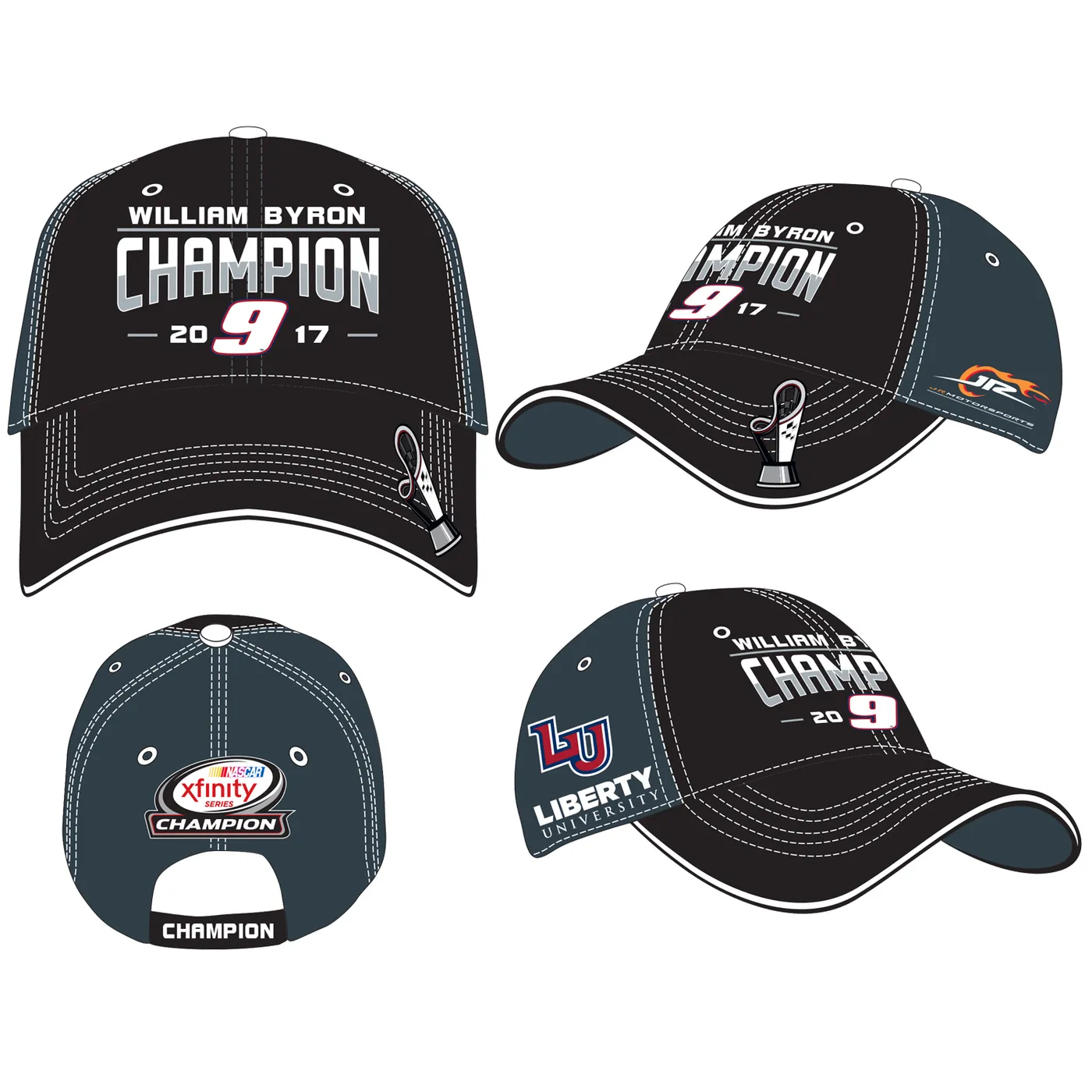 Hendrick Motorsports 2017 William Byron XFINITY Adult Championship Victory Hat