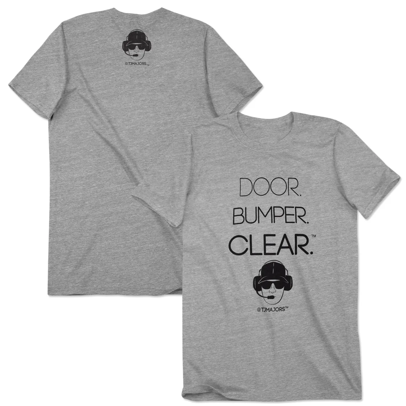 Hendrick Motorsports Dale Jr. #88 TJ Majors Door Bumper Clear T-Shirt