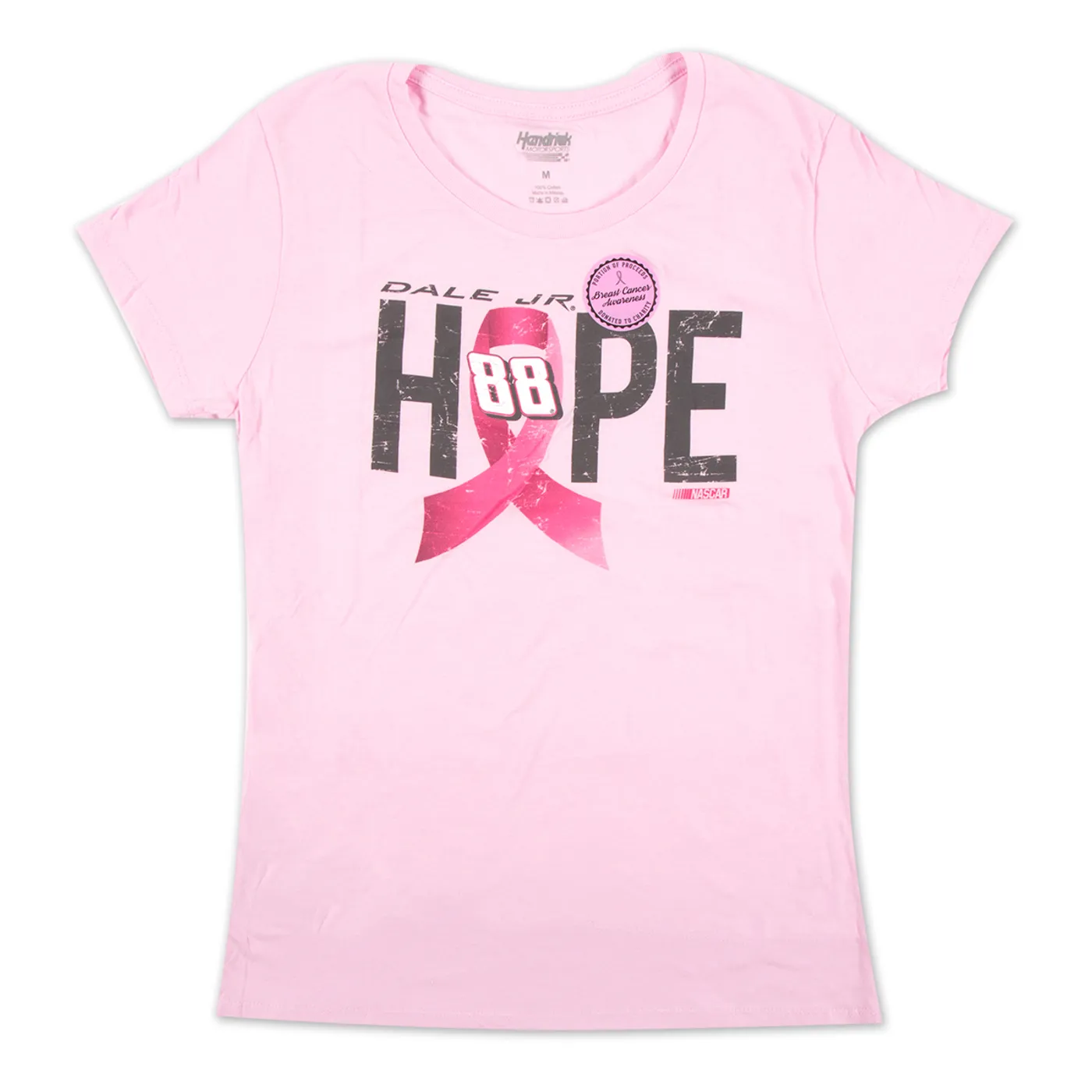 Hendrick Motorsports Dale Earnhardt, Jr. #88 Ladies Breast Cancer Awareness Hope T-Shirt