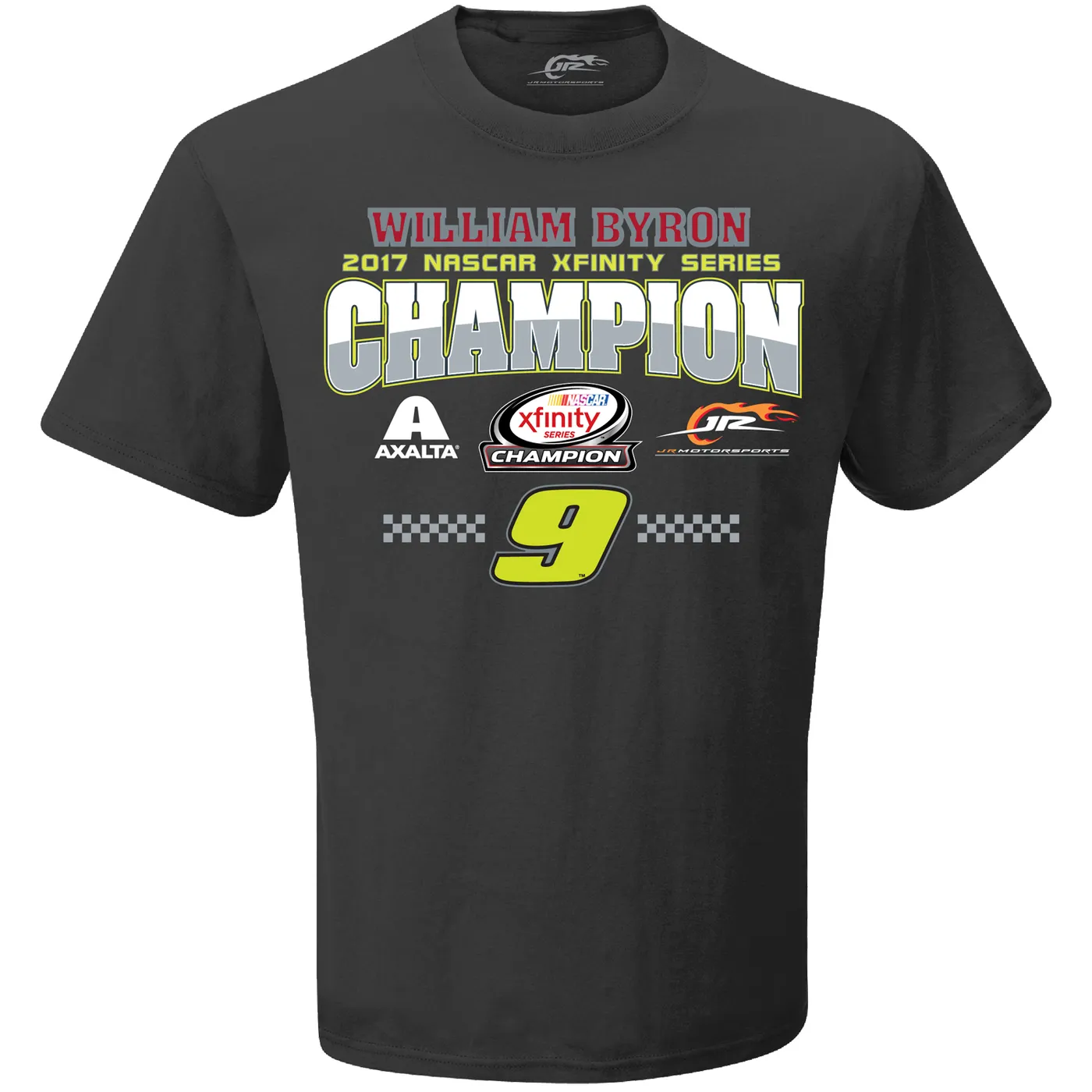 Hendrick Motorsports 2017 William Byron XFINITY Adult Championship Victory  1-spot Graphic Tee